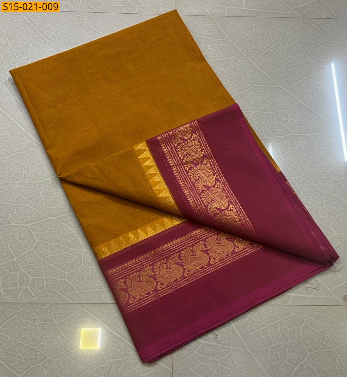 Brown Chettinad cotton sarees