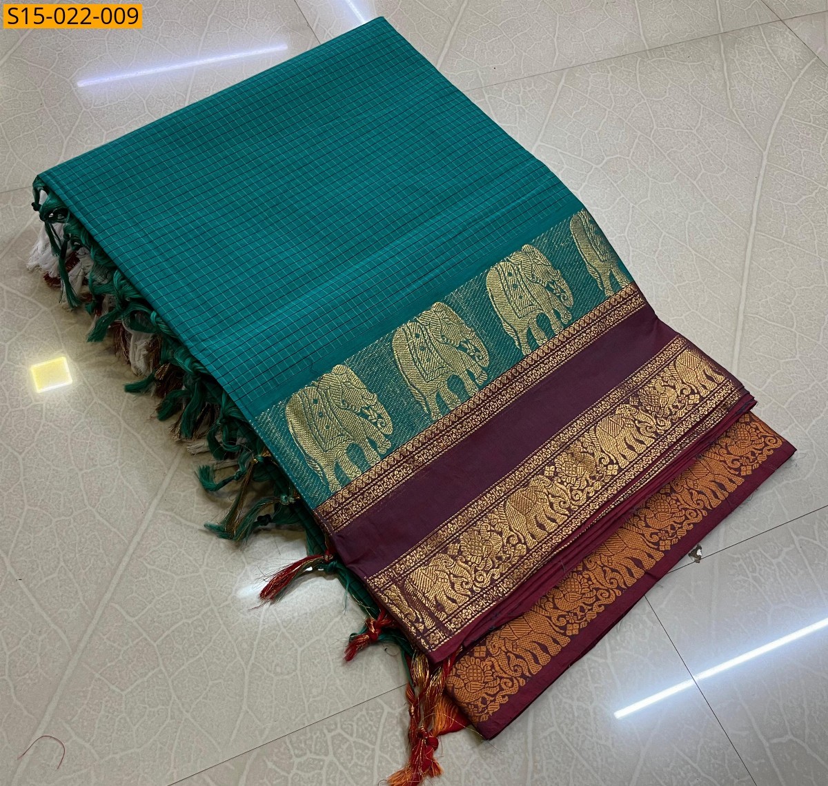 Blue Kanchi cotton sarees 