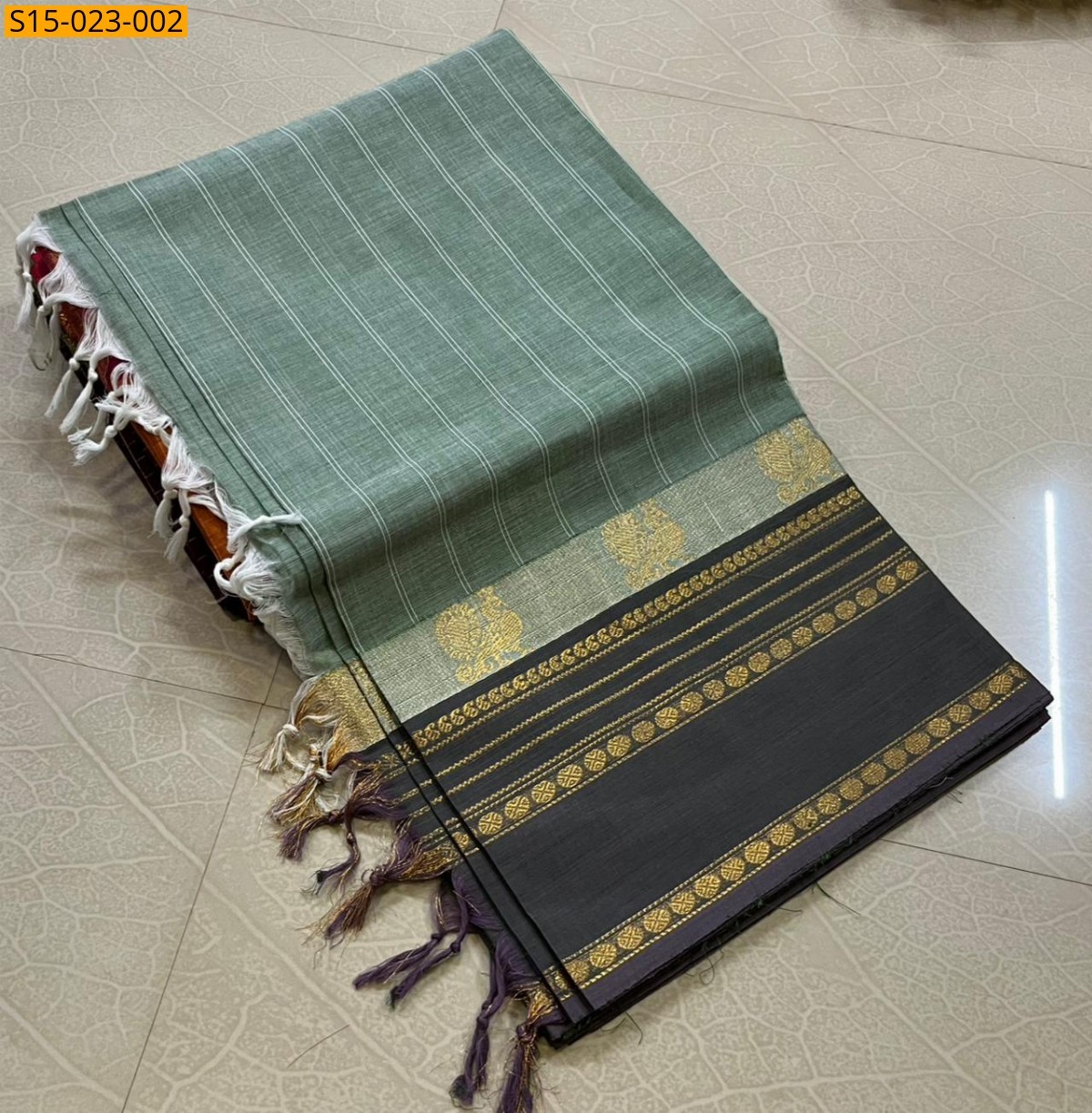 Gray Kanchi Cotton Sarees
