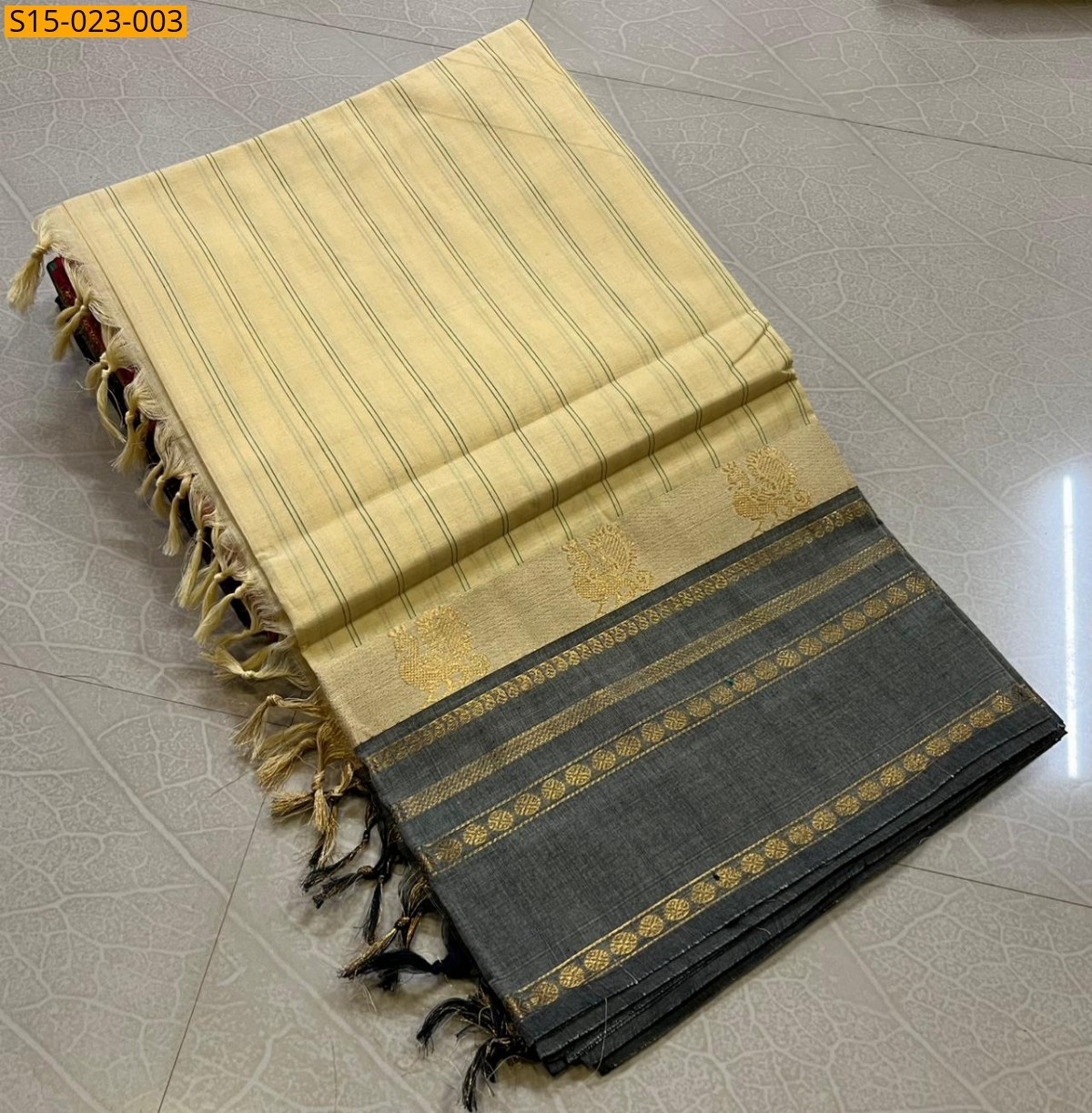 Sandal Kanchi Cotton Sarees