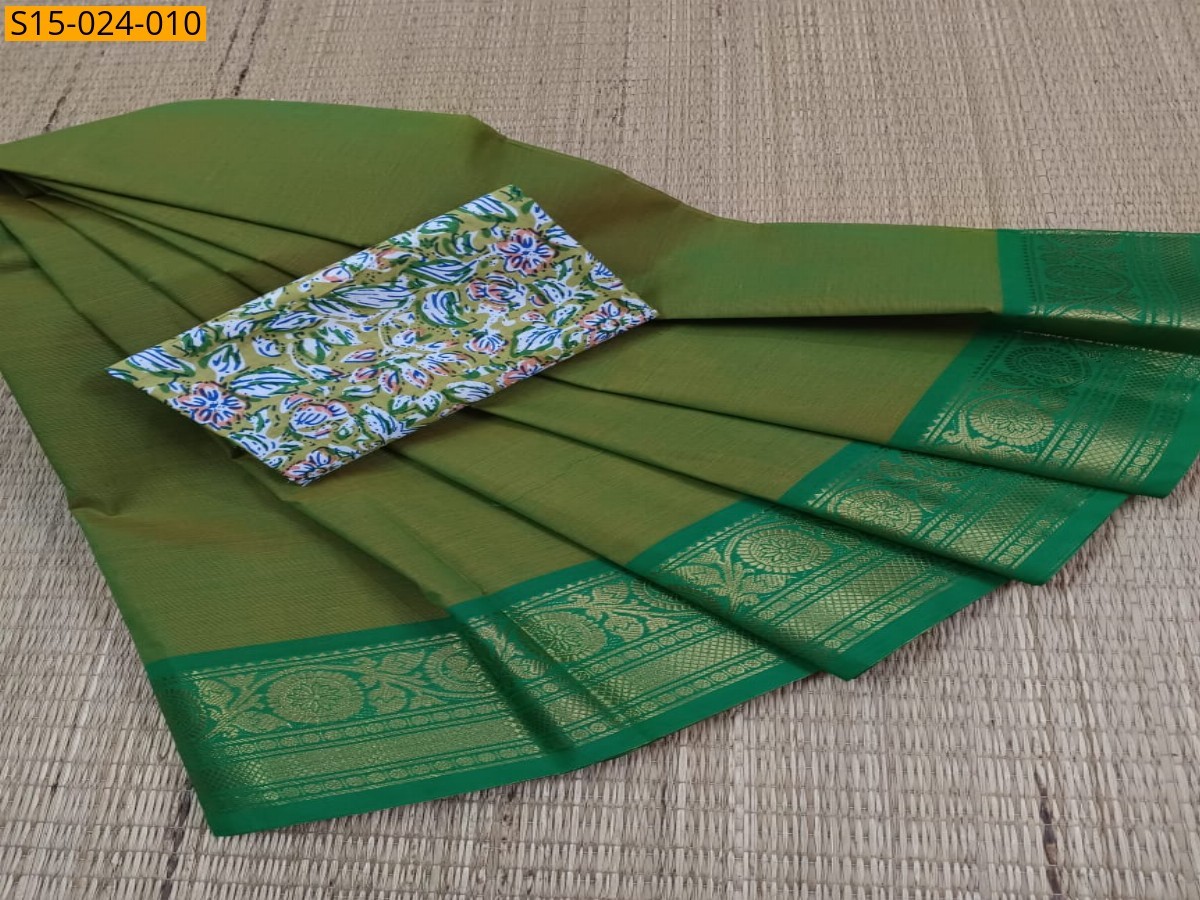 Green Chettinad Cotton Saree