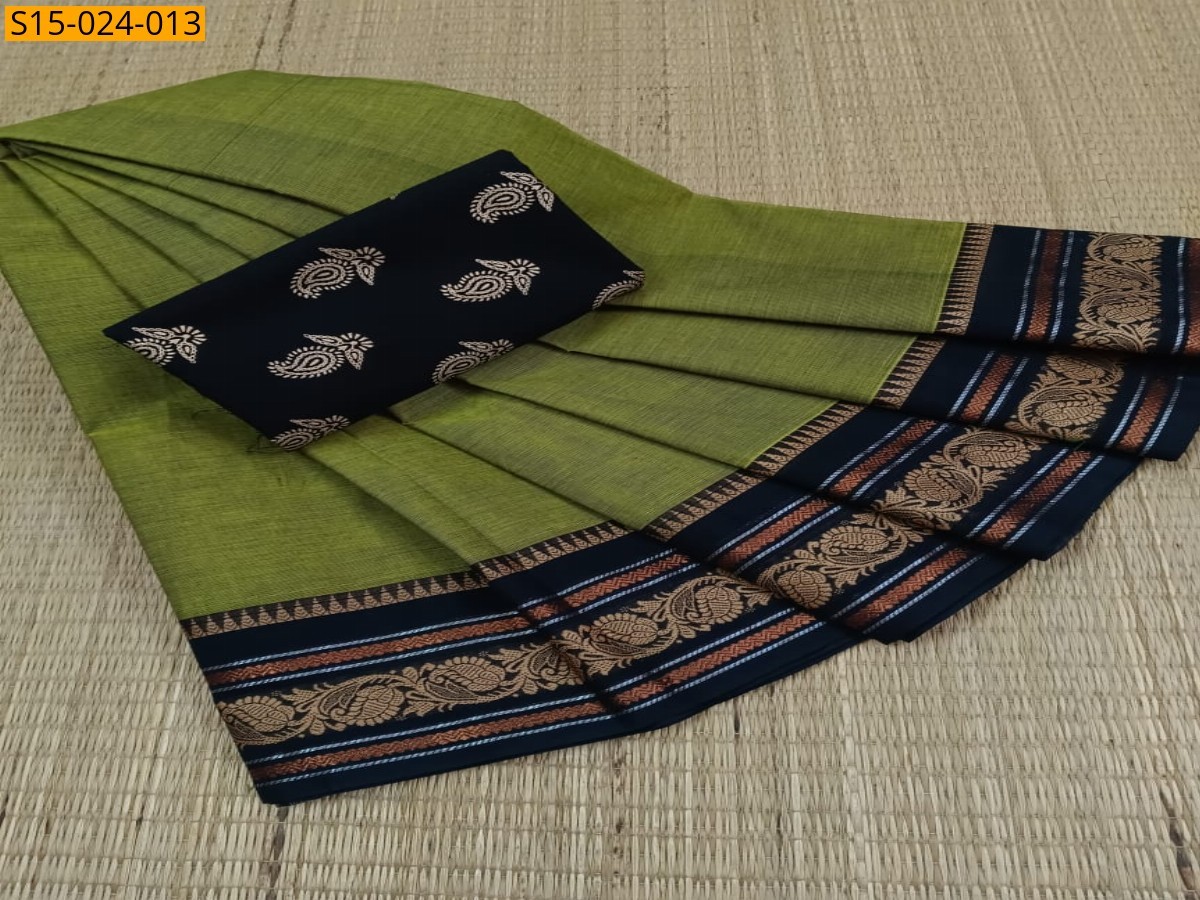 Green Chettinad Cotton Saree