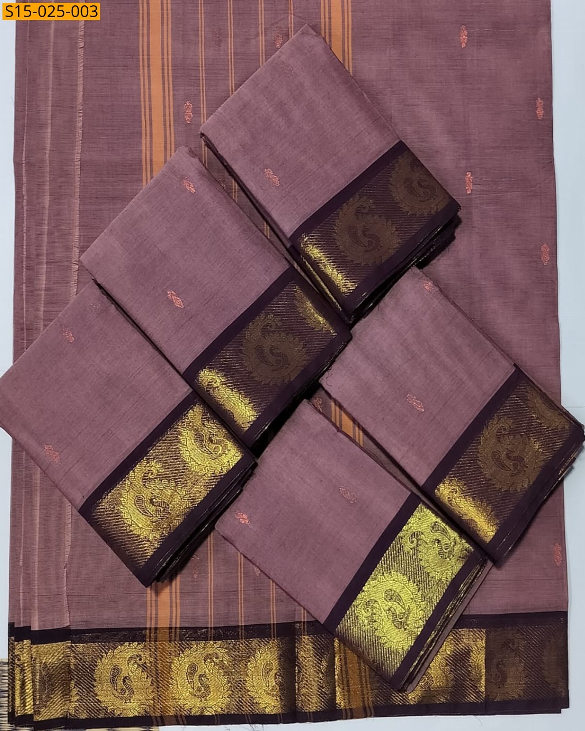 Onion Pink Kanchi cotton saree