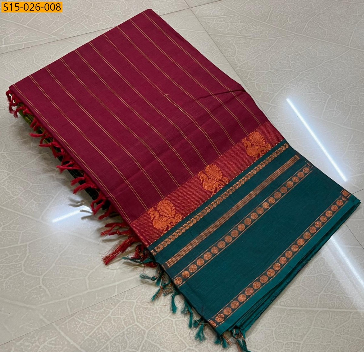 Red Kanchi Cotton Sarees