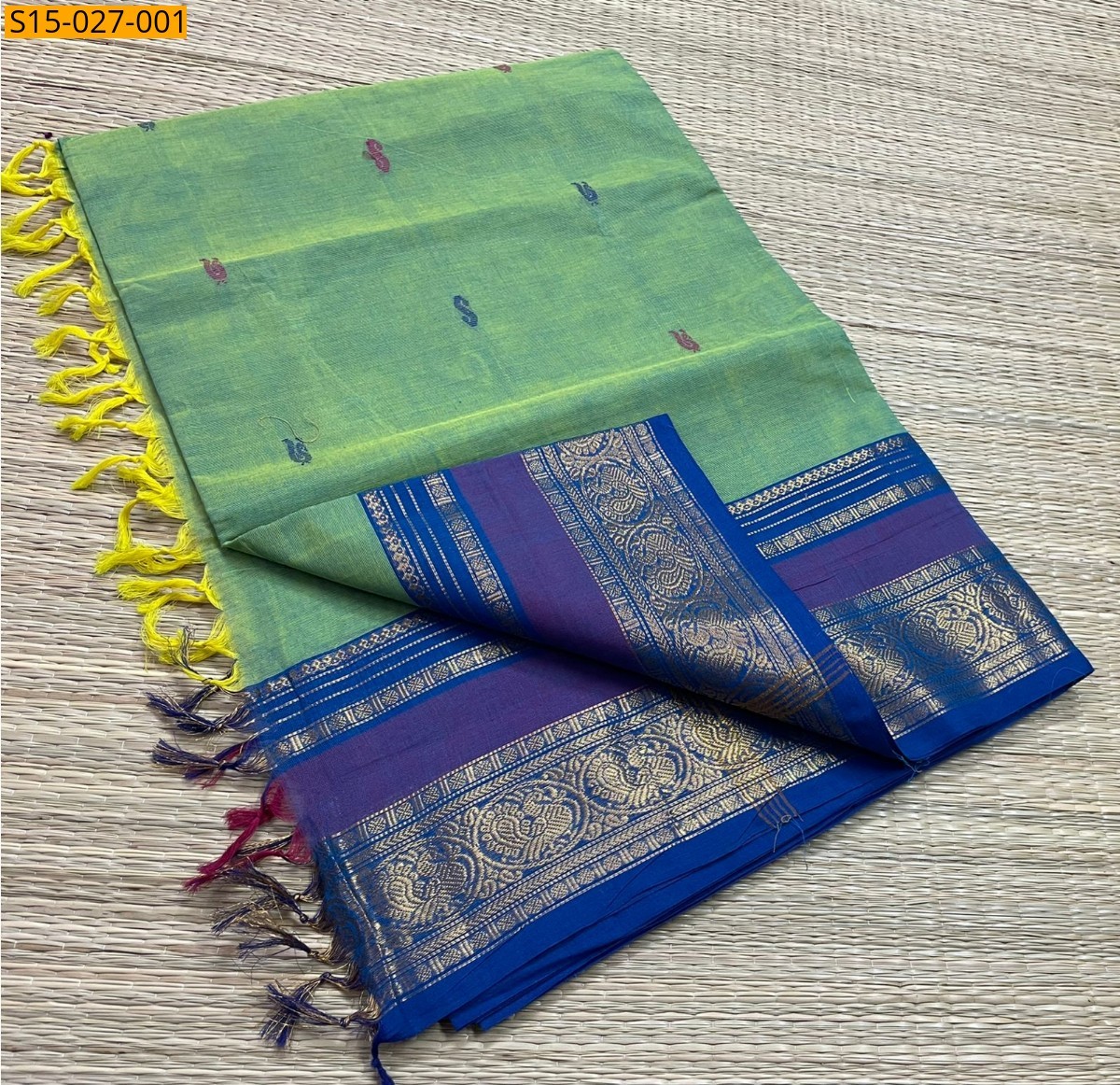 Green Kanchi Cotton Sarees