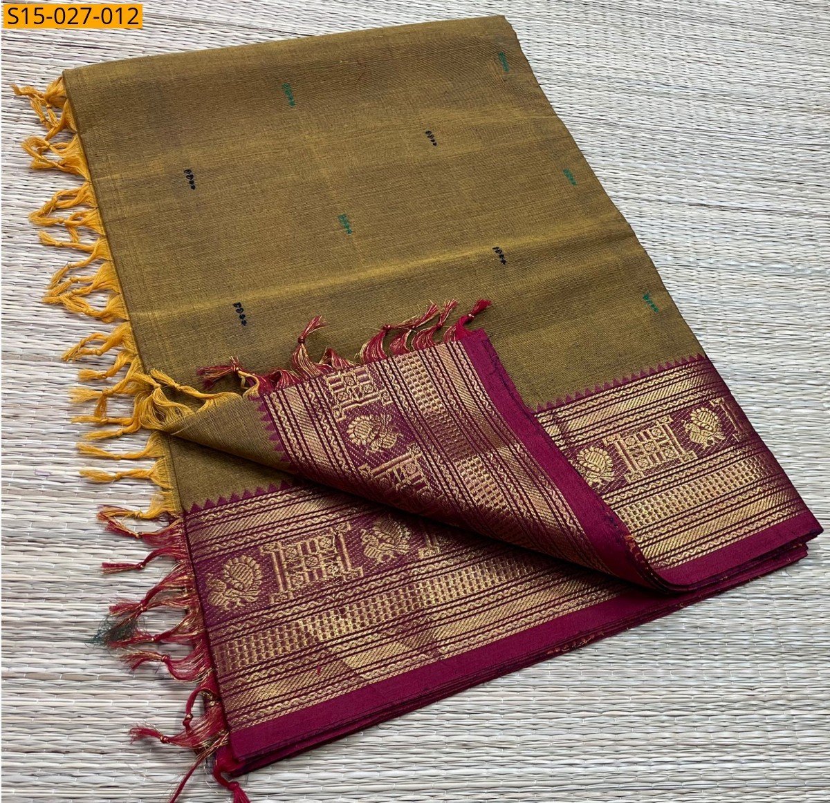 Brown Kanchi Cotton Sarees