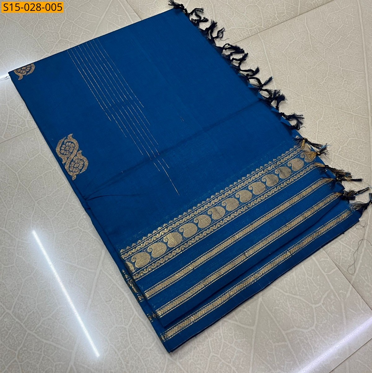 Blue Kanchi Cotton Sarees