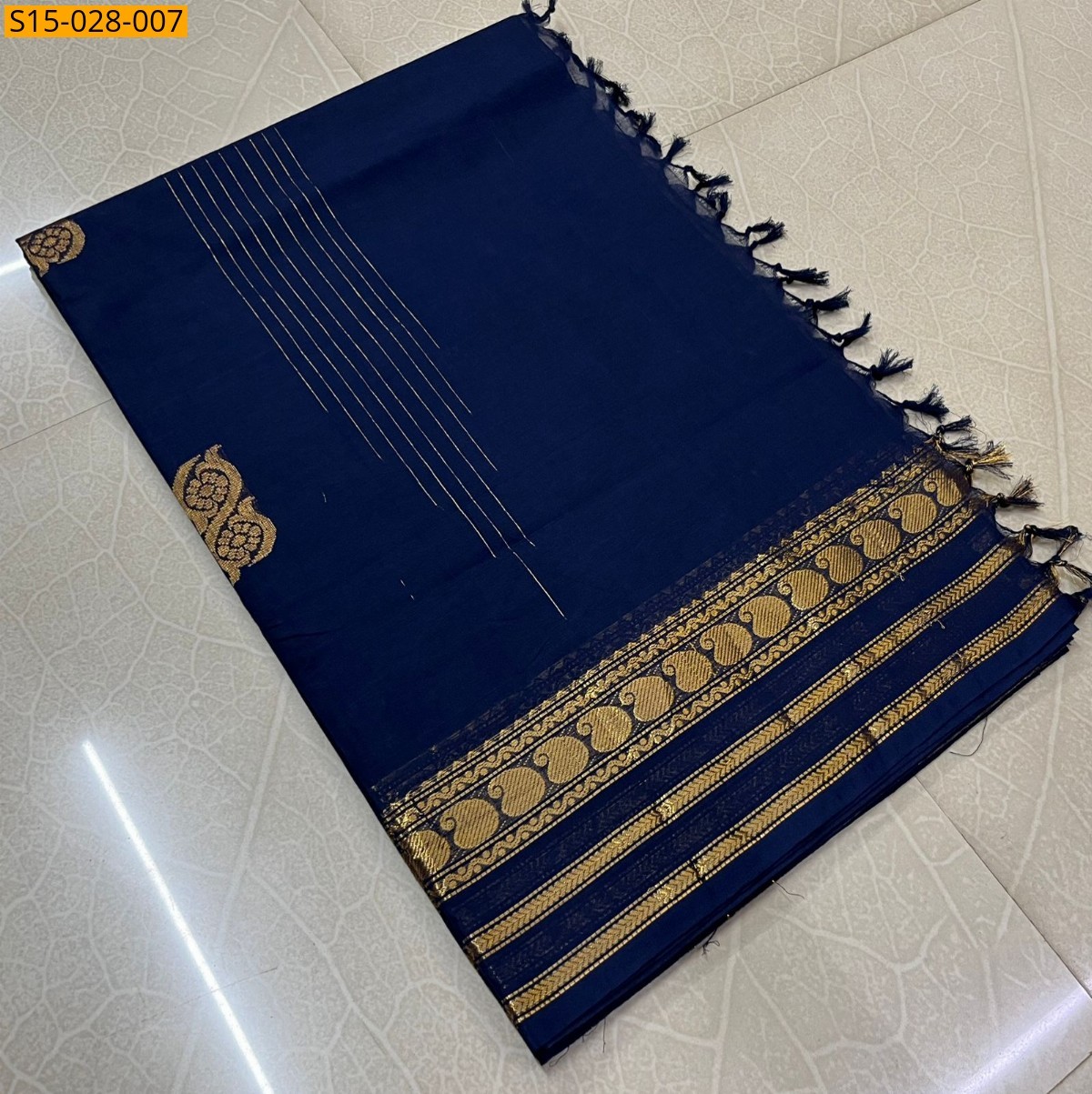 Navyblue Kanchi Cotton Sarees