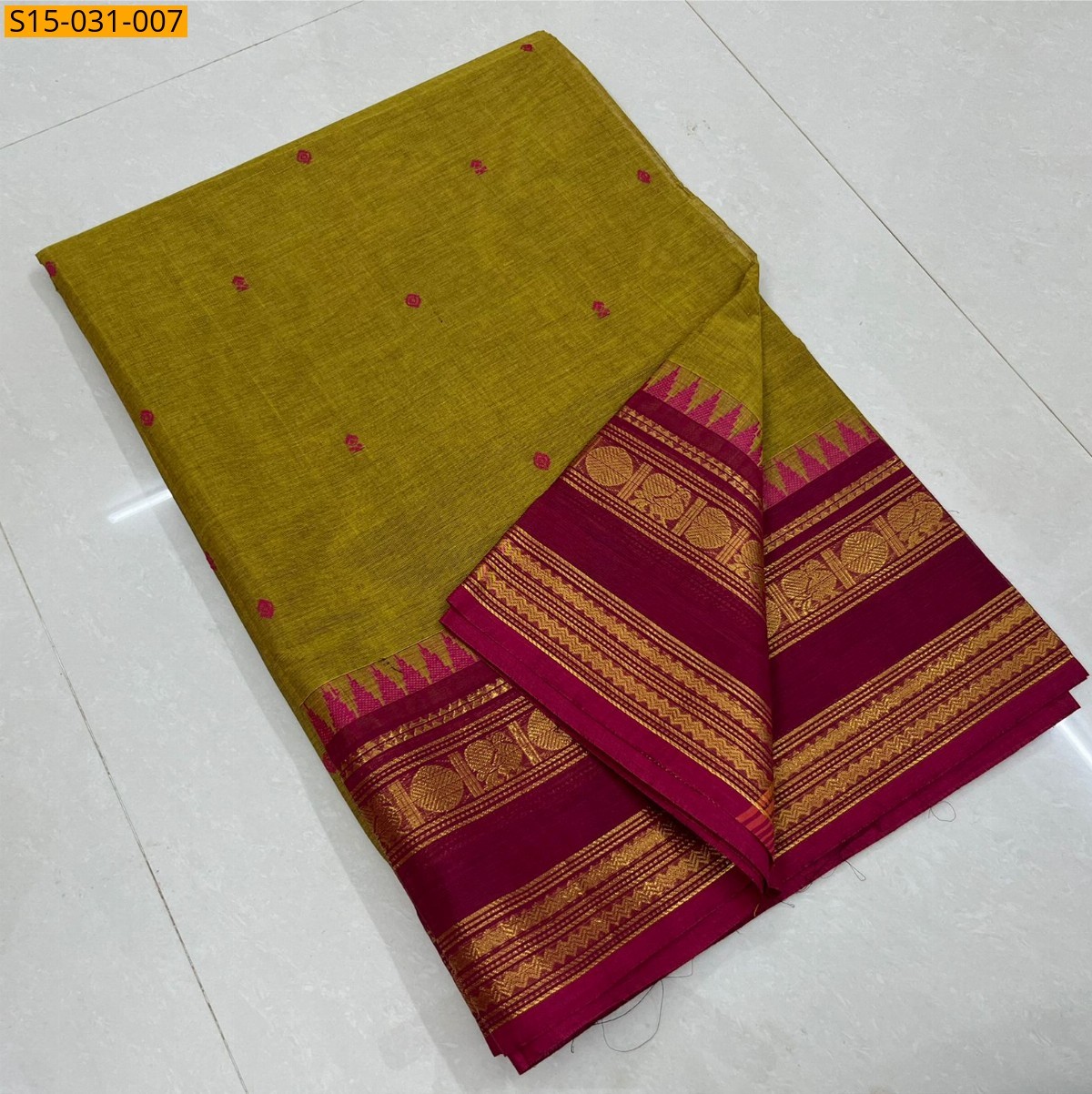Green Kanchi Cotton Sarees