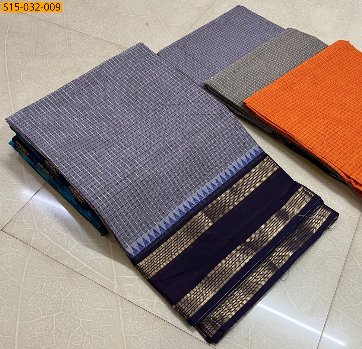 Blue Kanchi Cotton Sarees