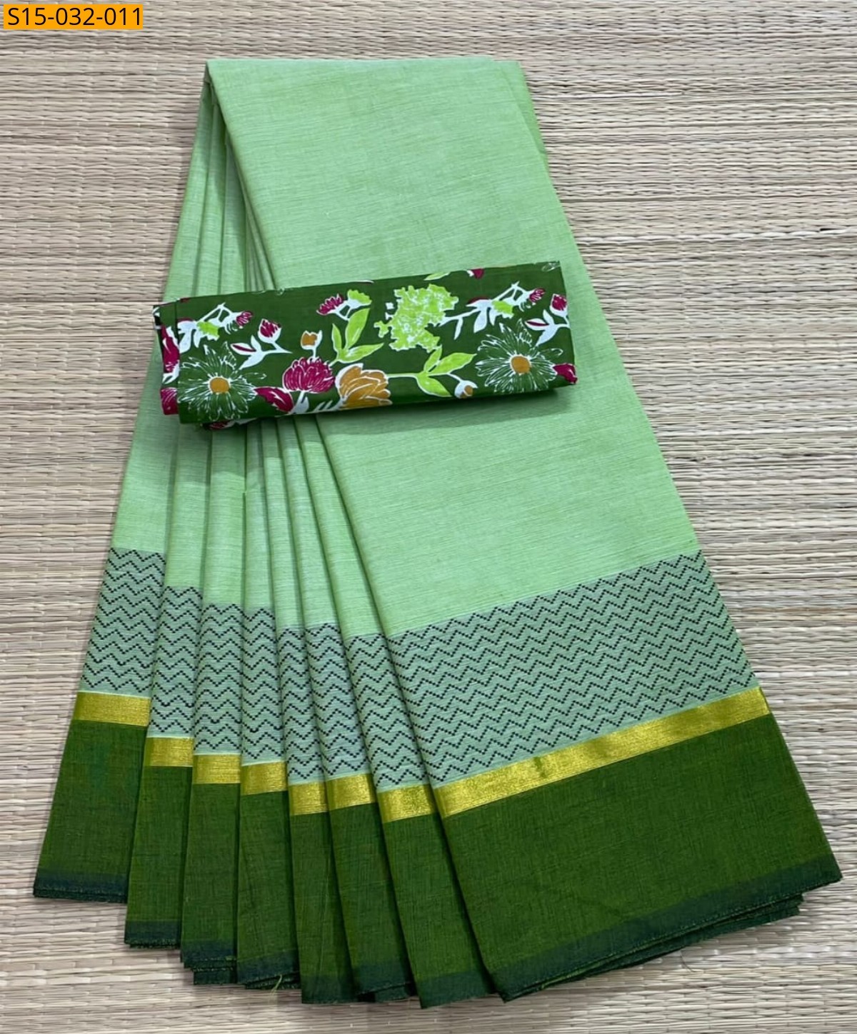 Green Chettinad Cotton Sarees