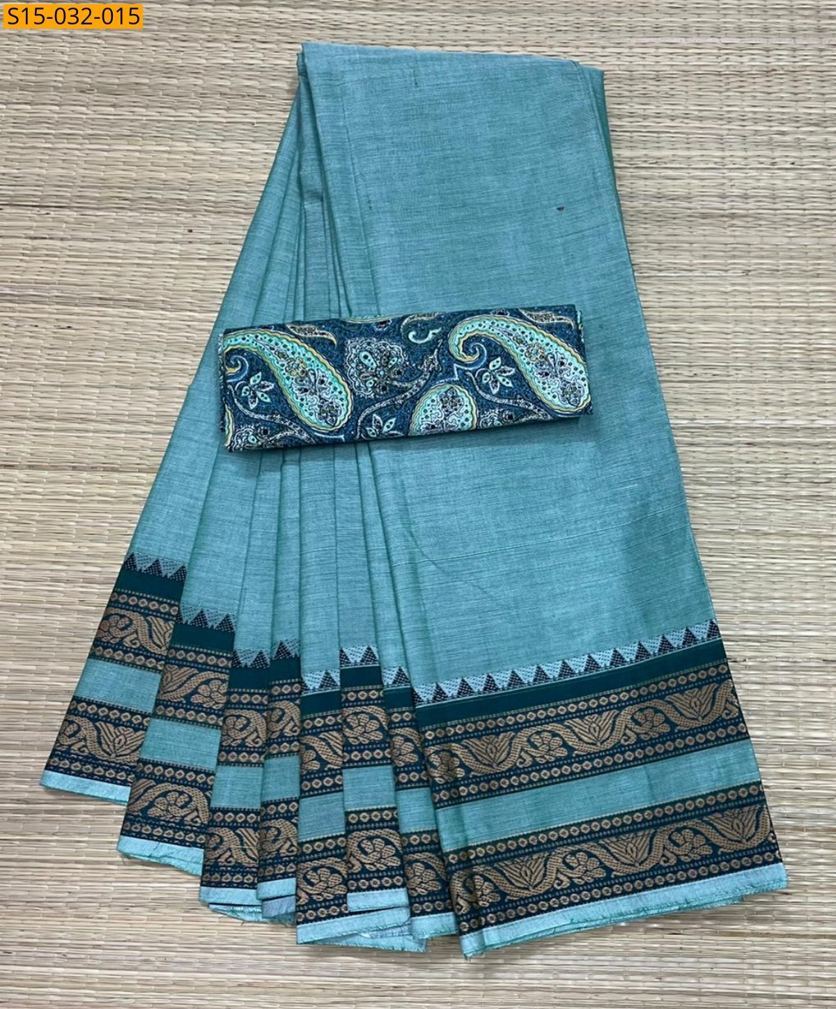 Blue Chettinad Cotton Sarees