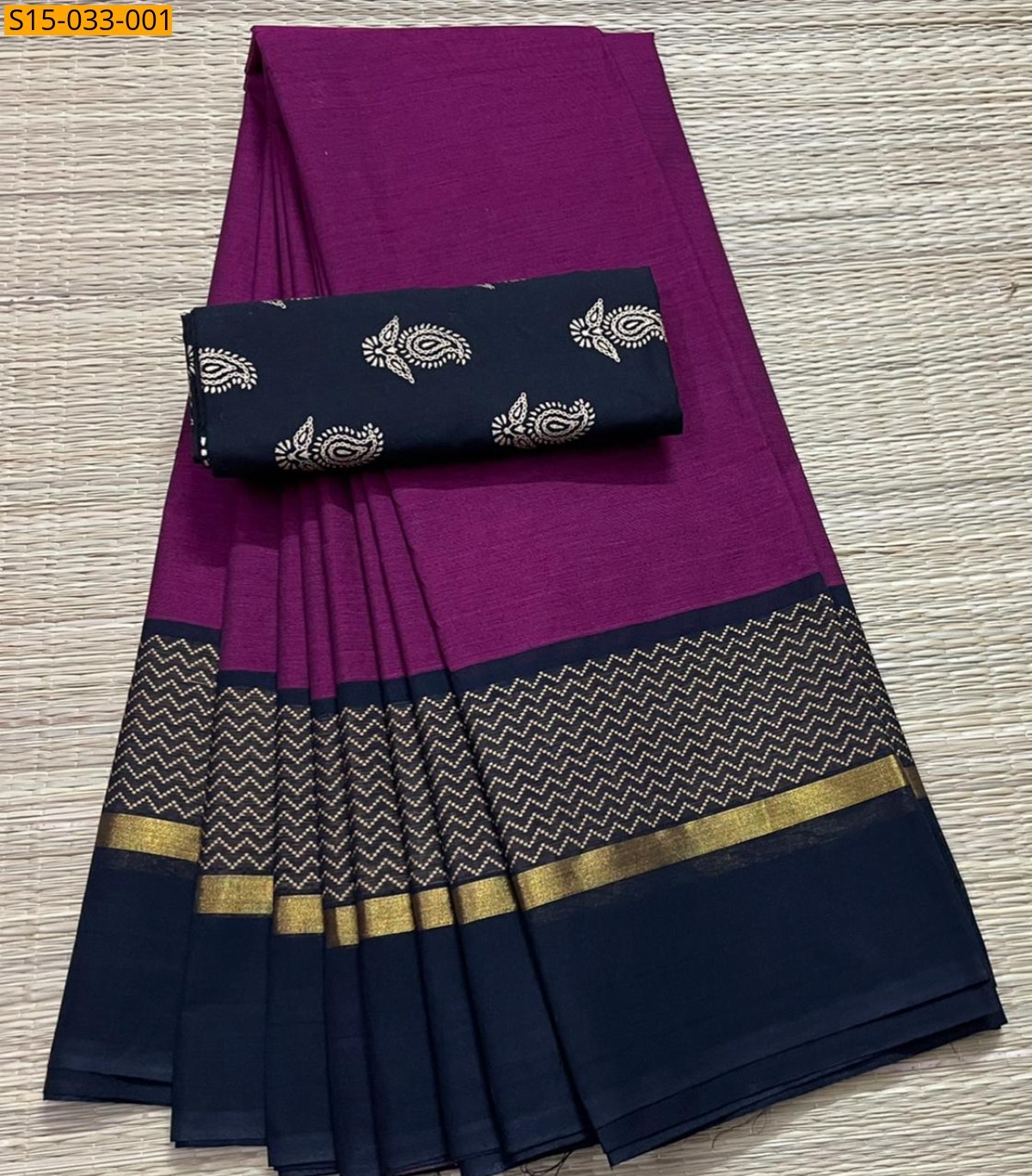 Purple  Chettinad Cotton Sarees
