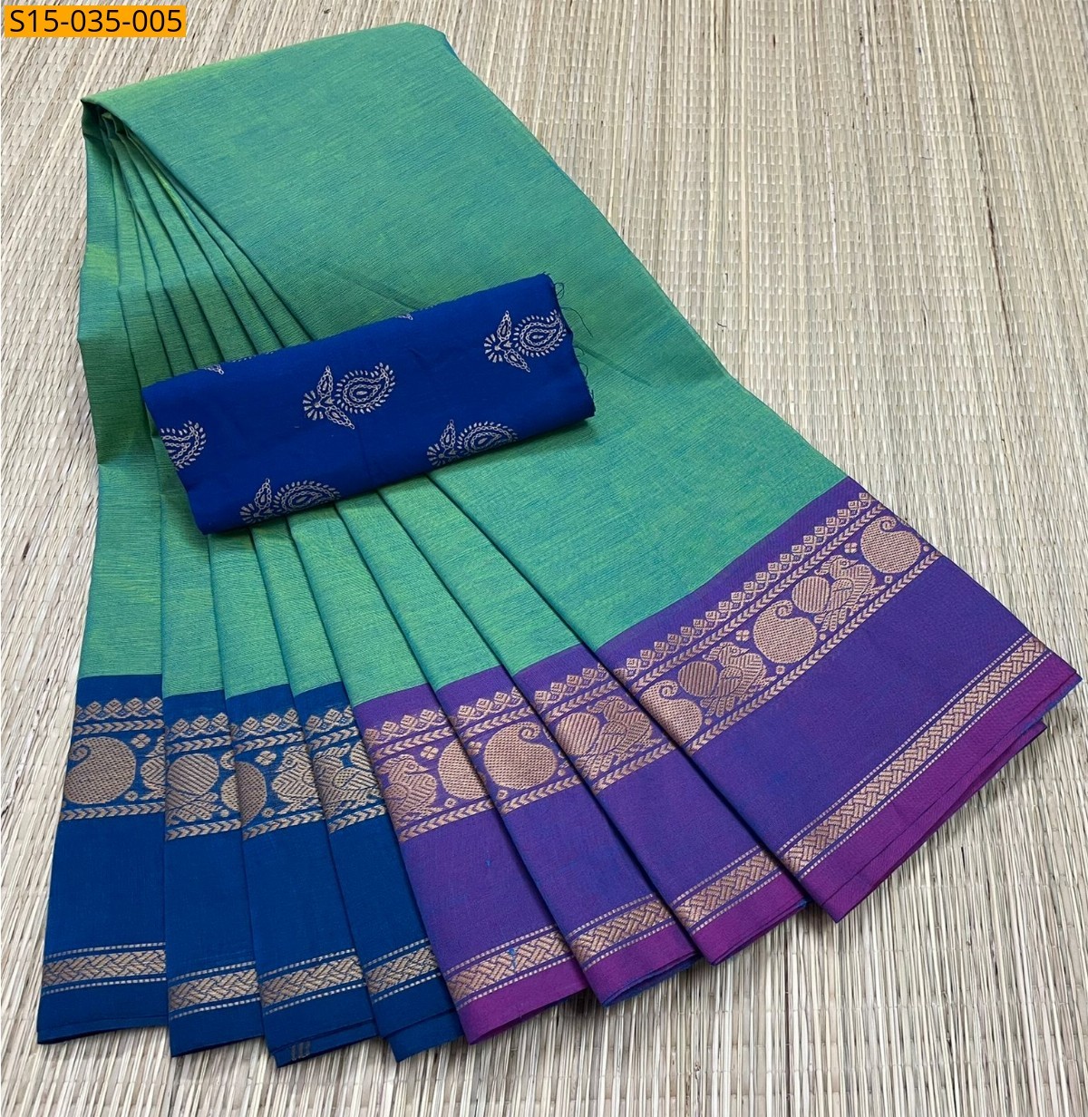Green Chettinad Cotton Sarees