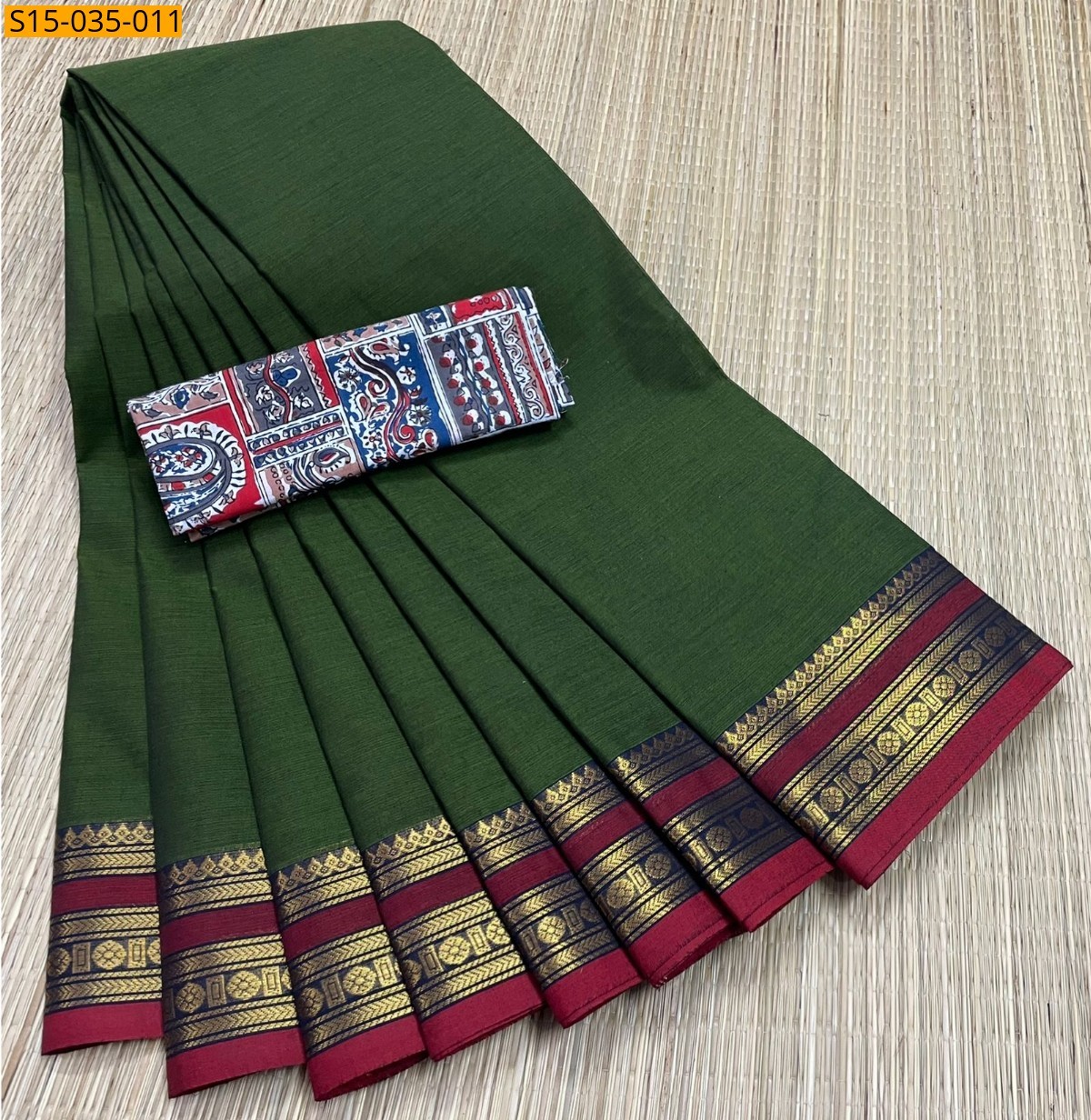 Green Chettinad Cotton Sarees