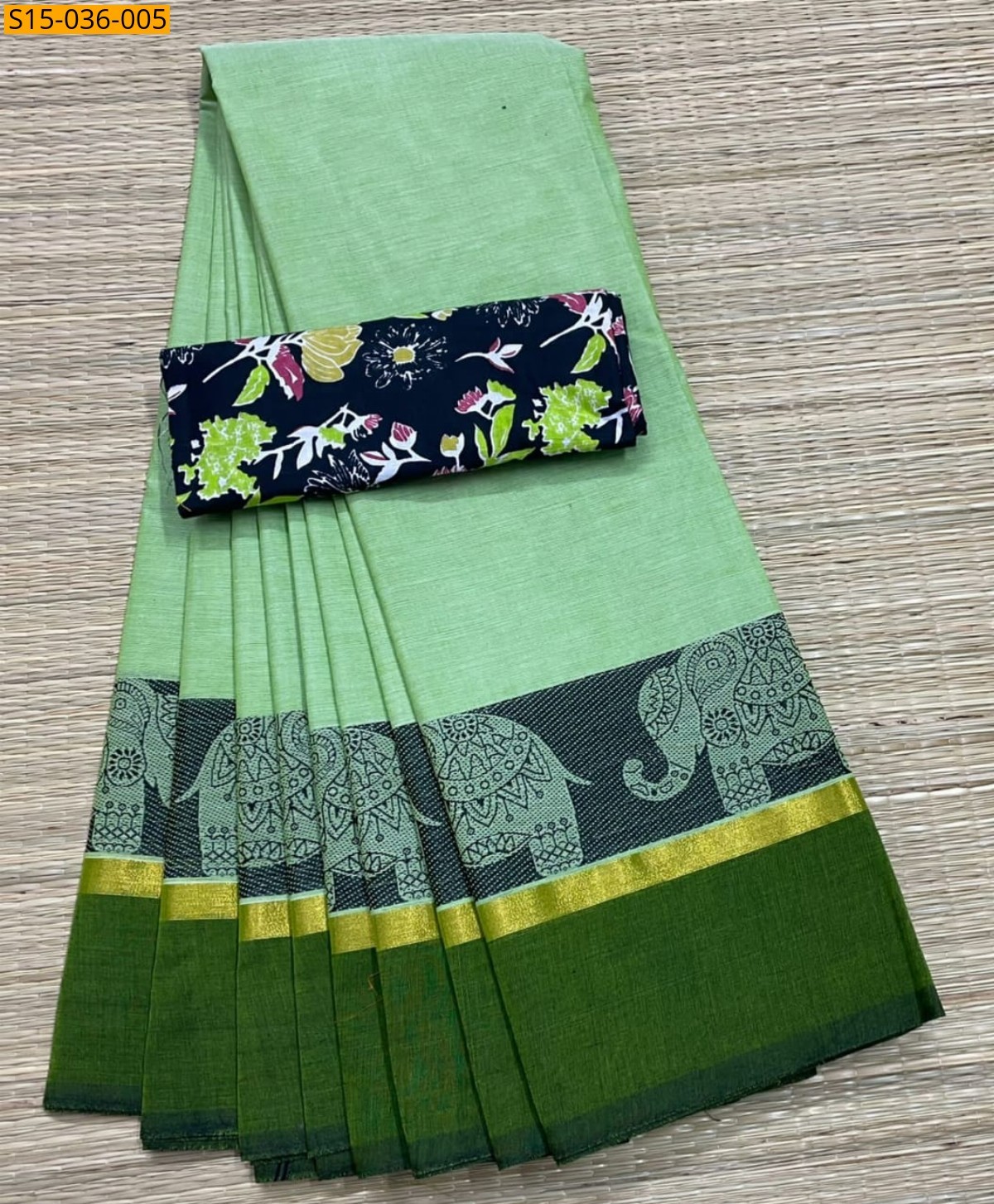 Green Chettinad Cotton Sarees
