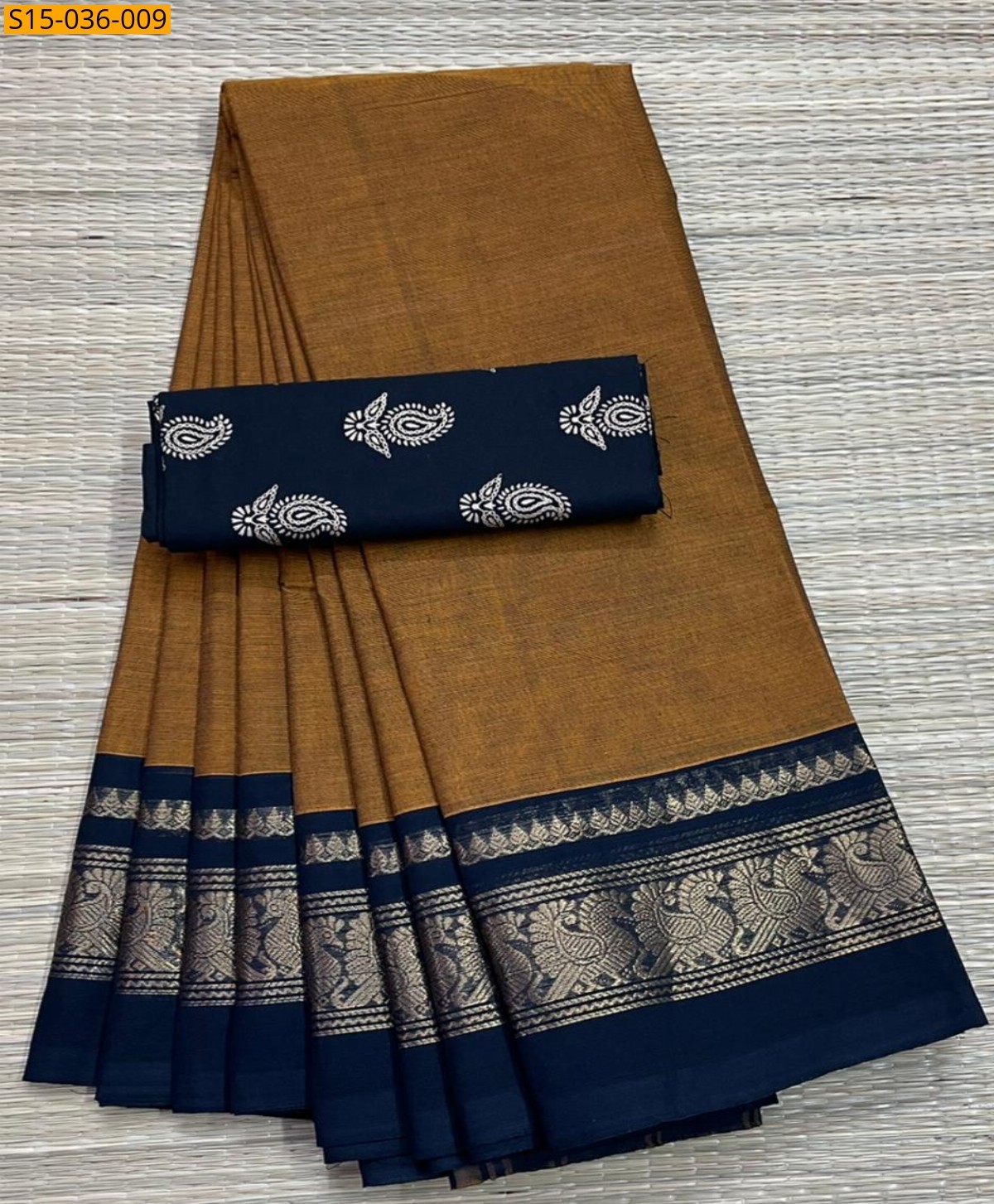 Brown Chettinad Cotton Sarees