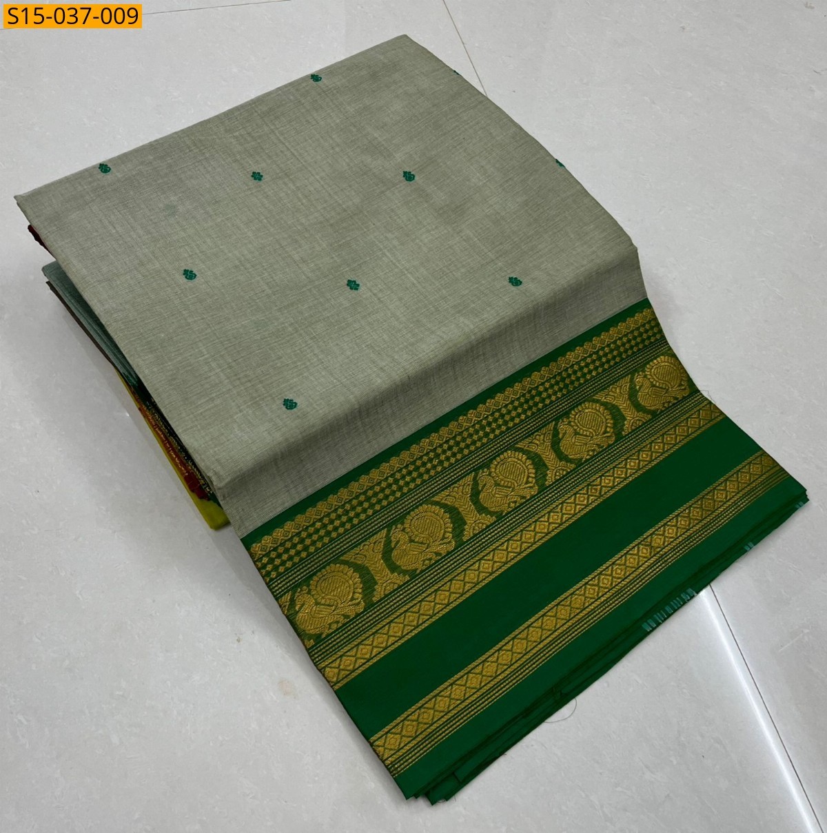 Green Kanchi Cotton Sarees