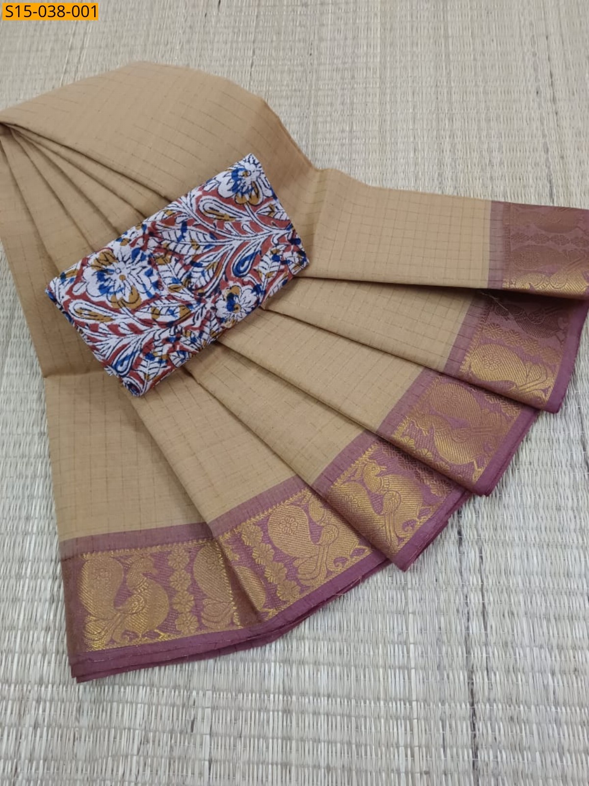 Sandal Chettinad Cotton Sarees
