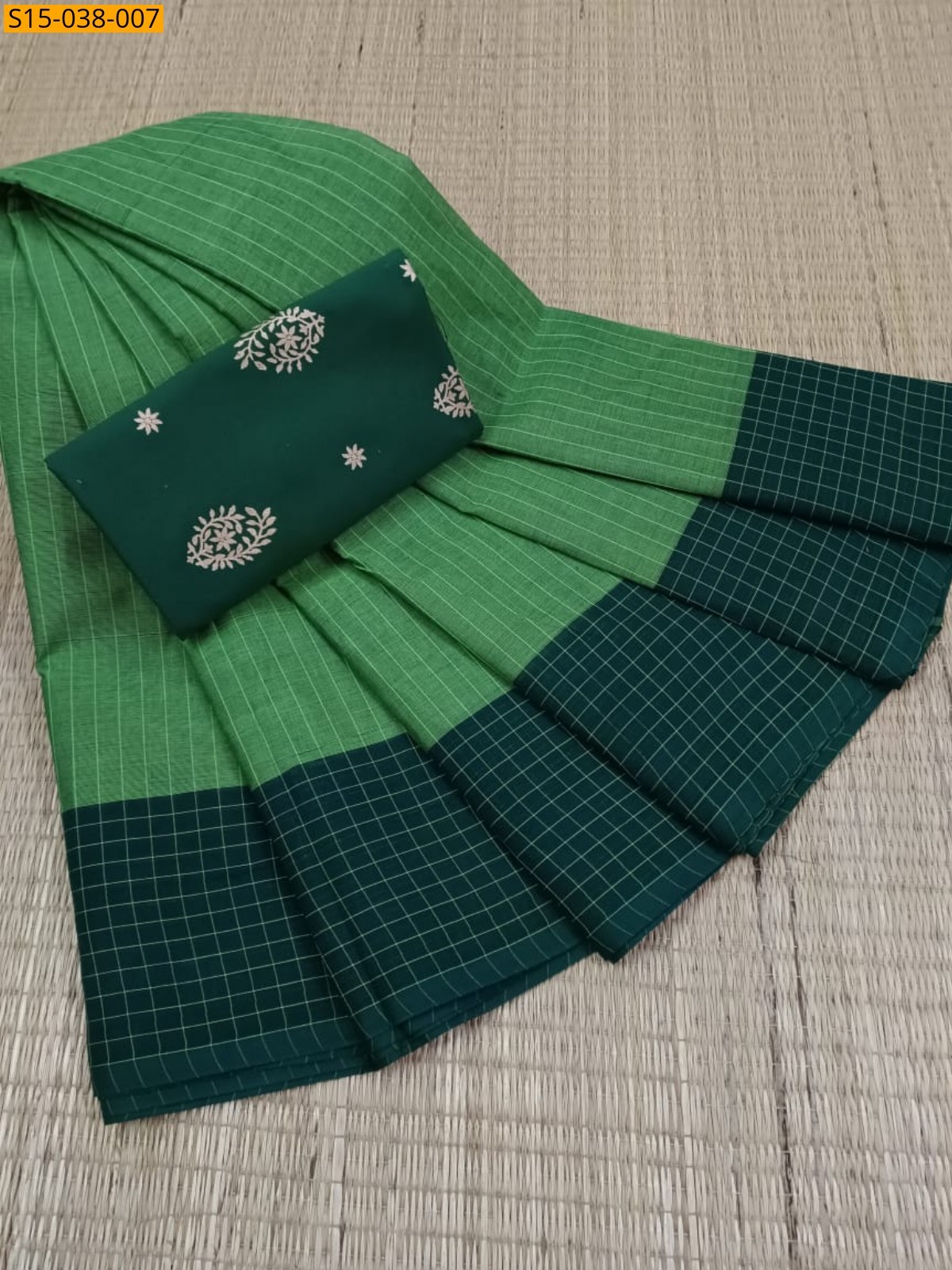 Green Chettinad Cotton Sarees