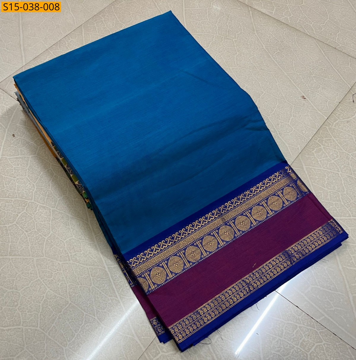 Wine Chettinad Cotton Sarees