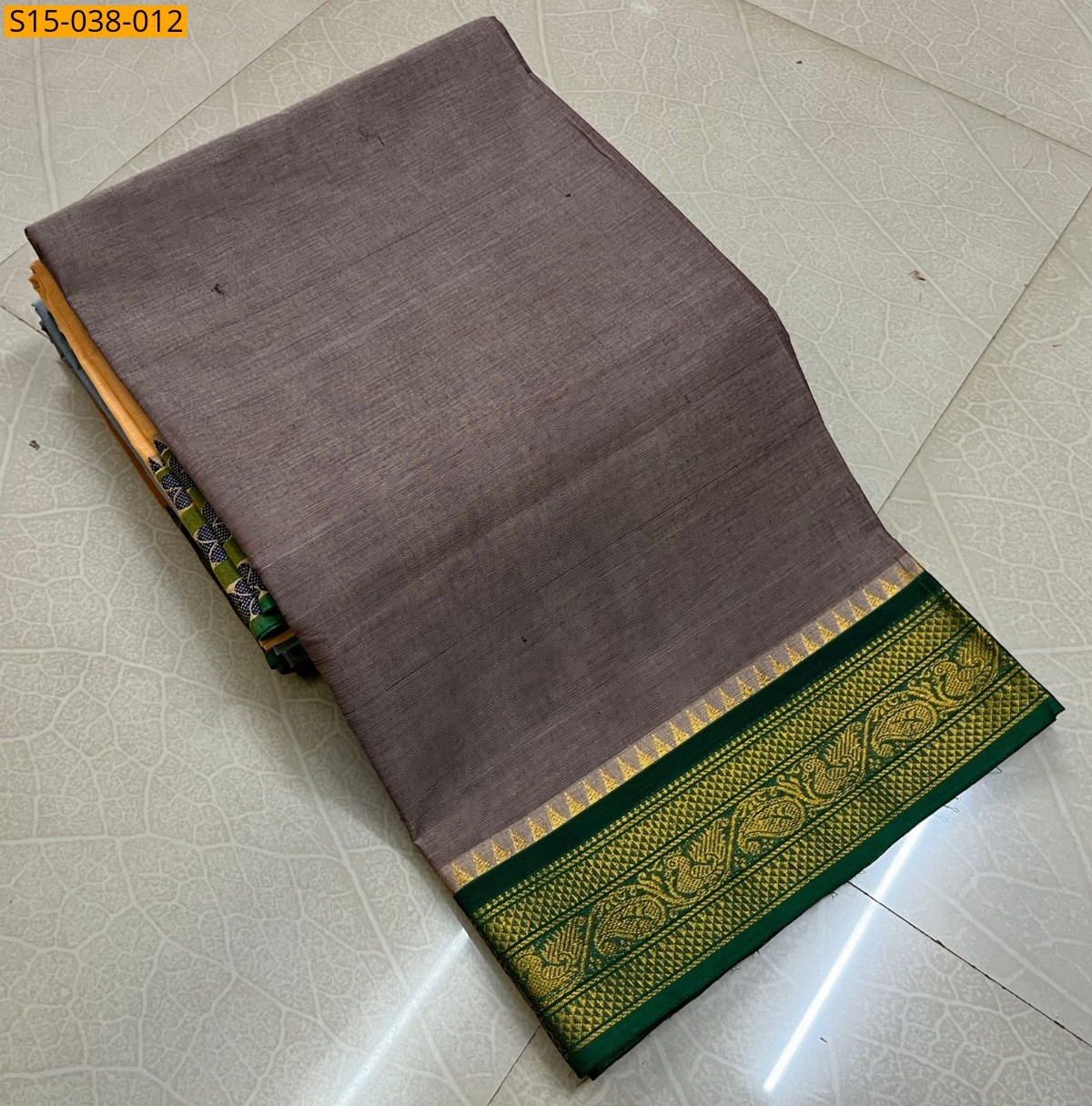 Navy Blue Chettinad Cotton Sarees