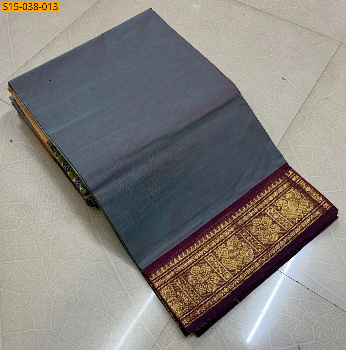 Onion Brown Chettinad Cotton Sarees