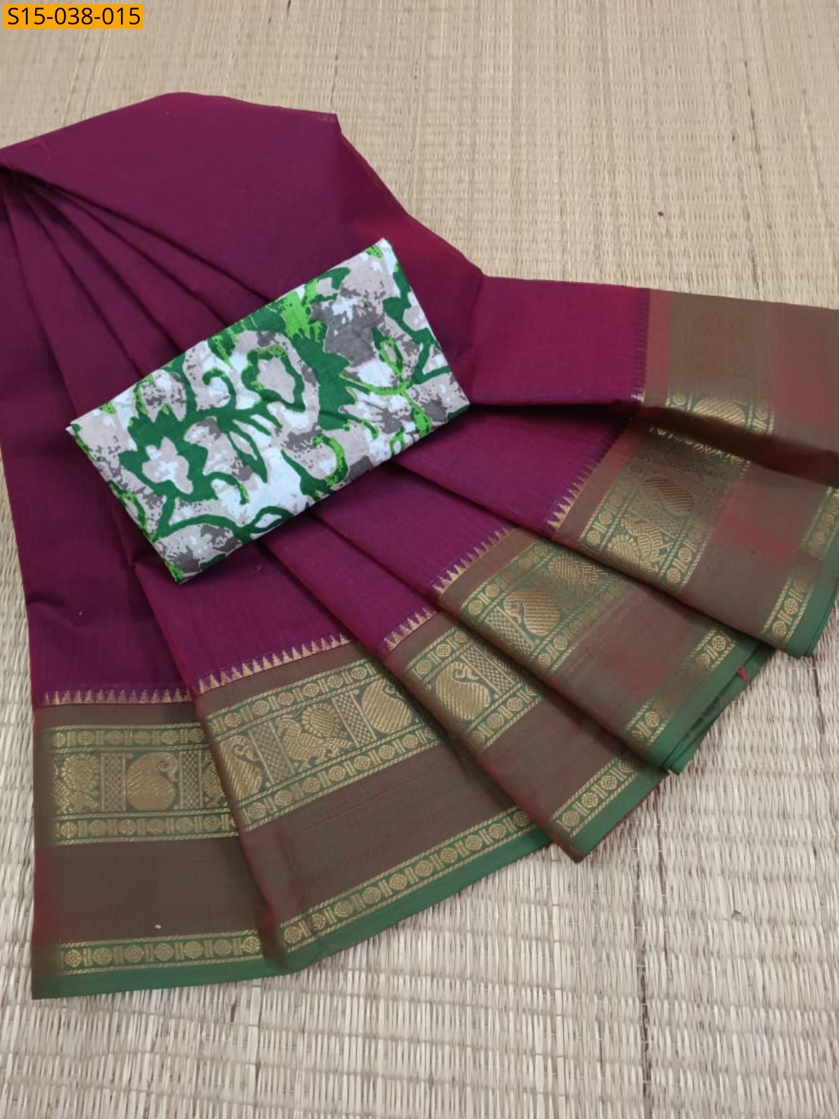 Pink Chettinad Cotton Sarees