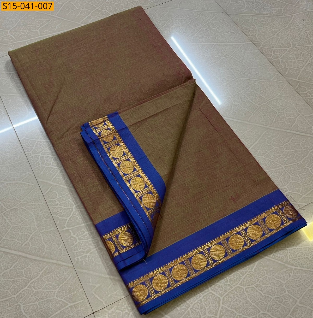 Brown Chettinad Cotton Sarees