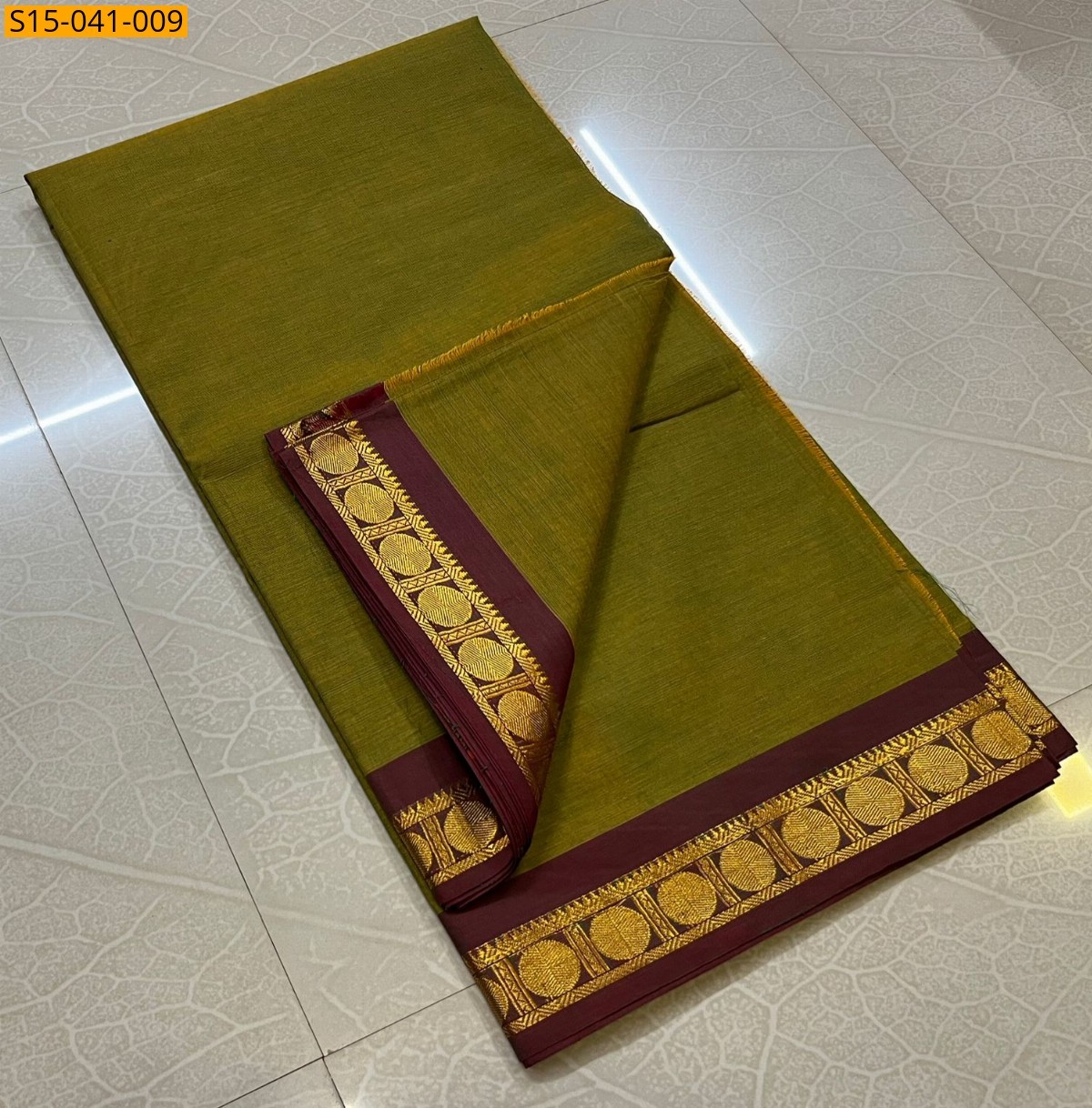 Olive Chettinad Cotton Sarees