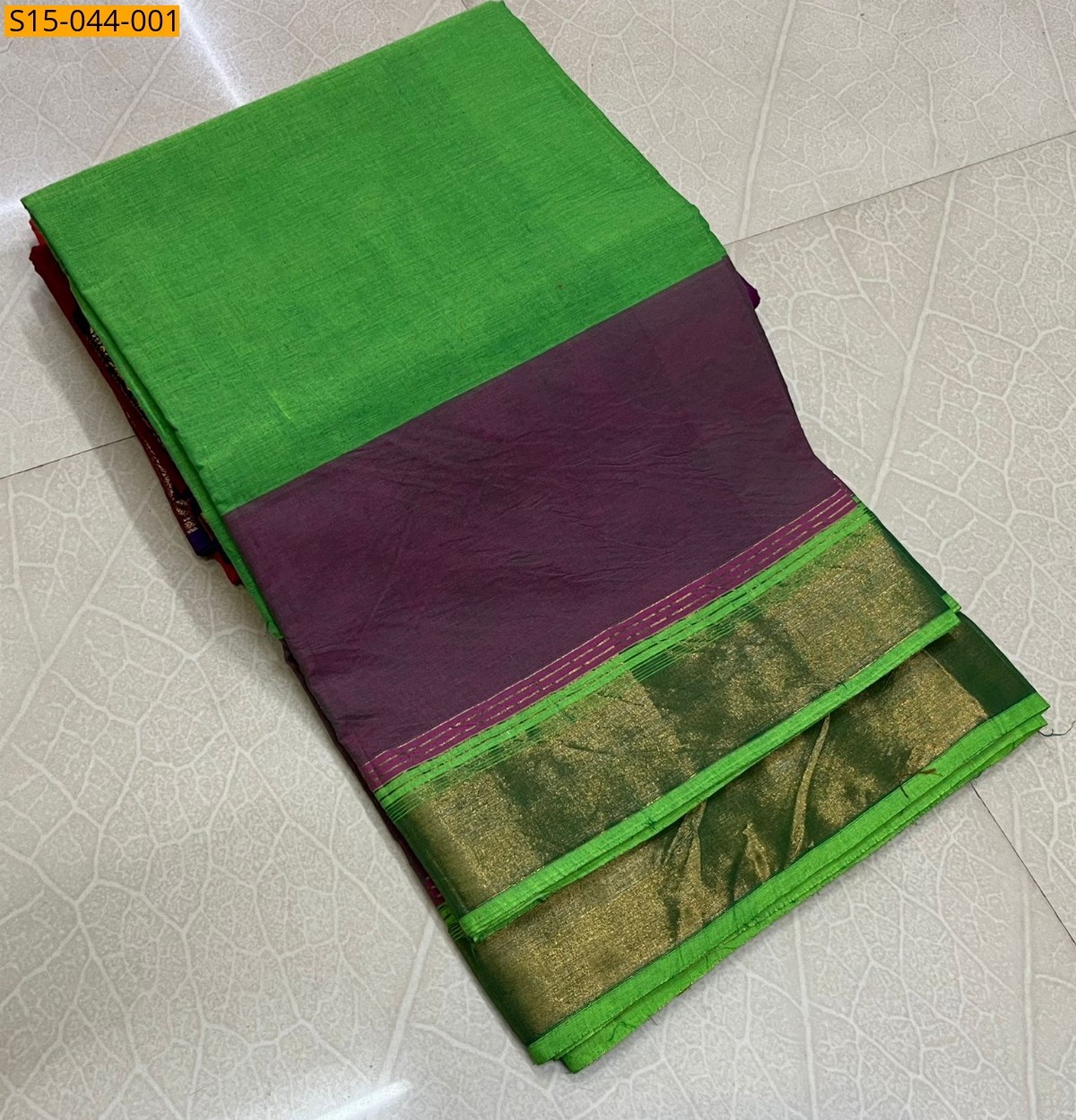 Green Chettinad cotton sarees without blouse