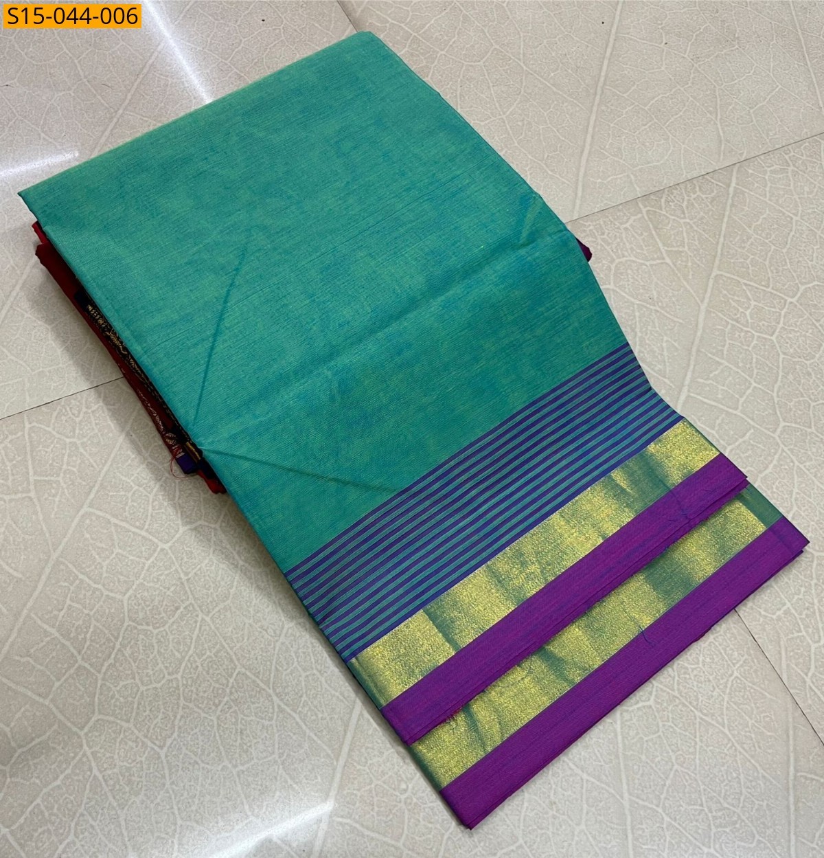 Green Chettinad cotton sarees without blouse