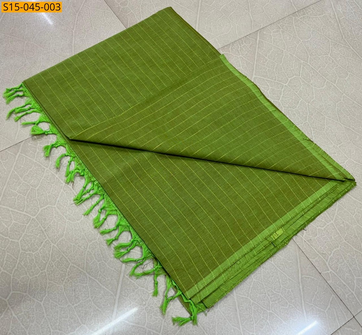 Parrot Green Kanchi Cotton Sarees