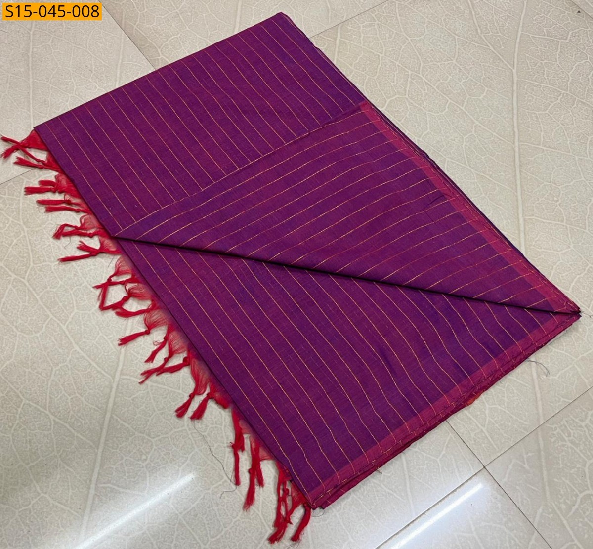 Magenta Kanchi Cotton Sarees