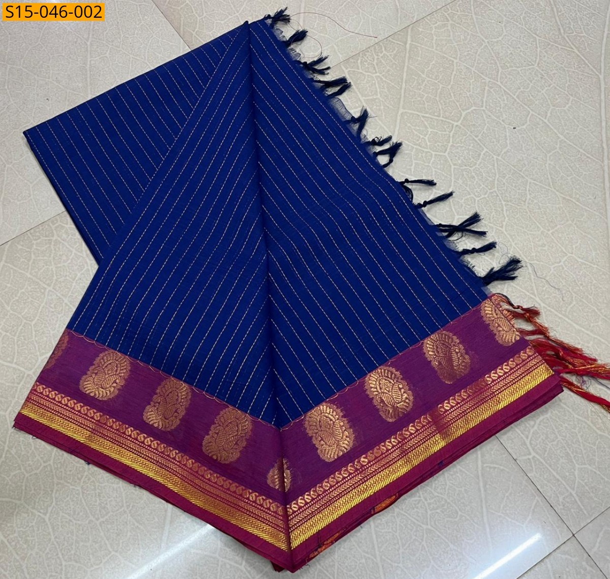 Royal Blue Kanchi Cotton Sarees