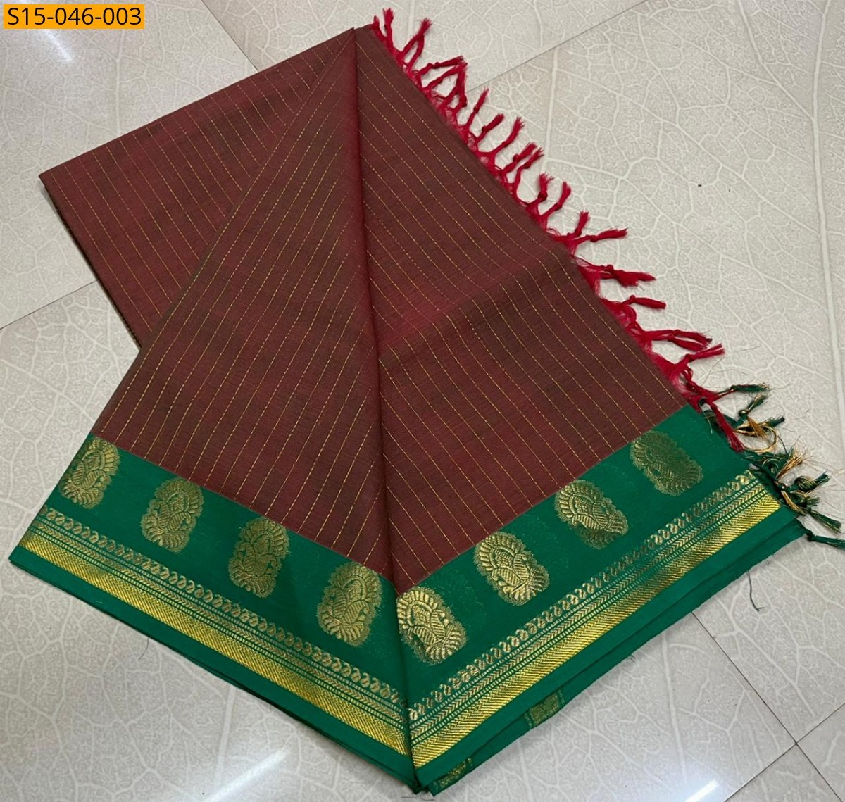 Brown Kanchi Cotton Sarees