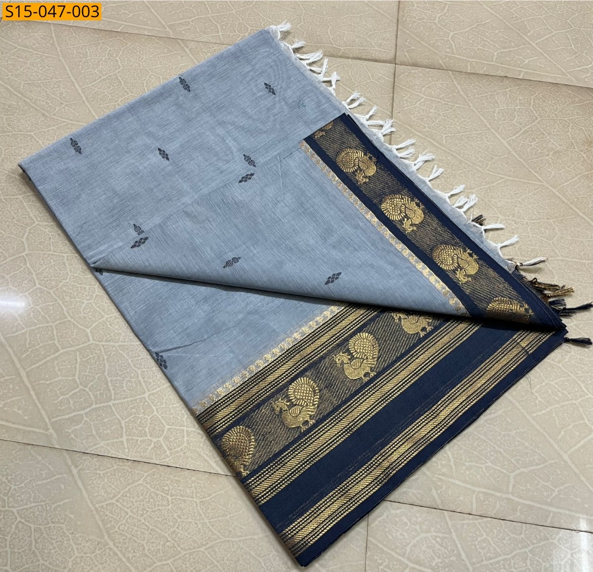 Grey Kanchi Cotton Sarees
