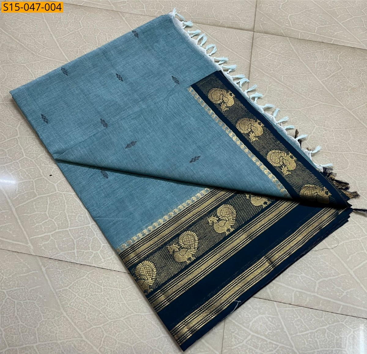 Blue Kanchi Cotton Sarees