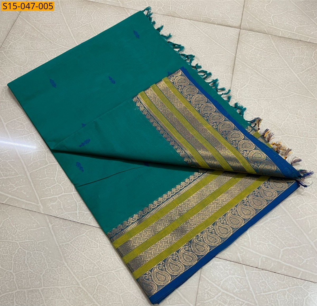 Green Kanchi Cotton Sarees