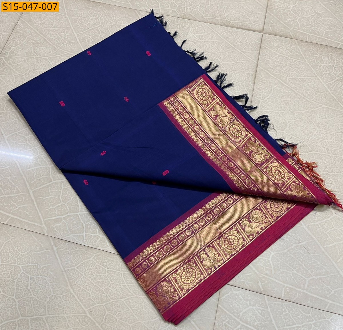 Blue Kanchi Cotton Sarees