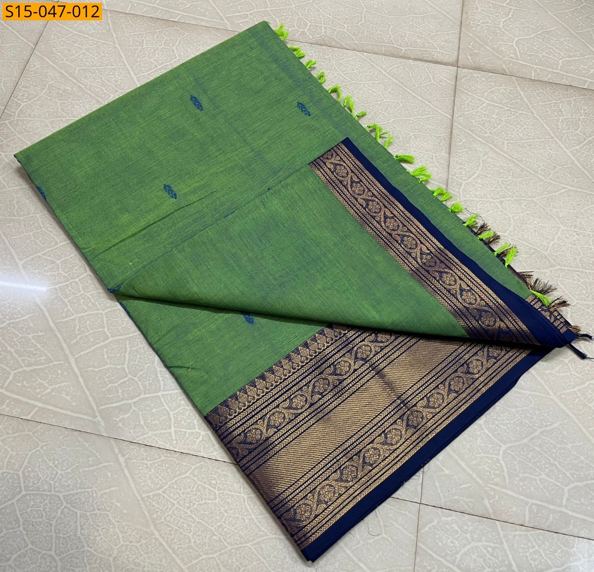 Light Green Kanchi Cotton Sarees