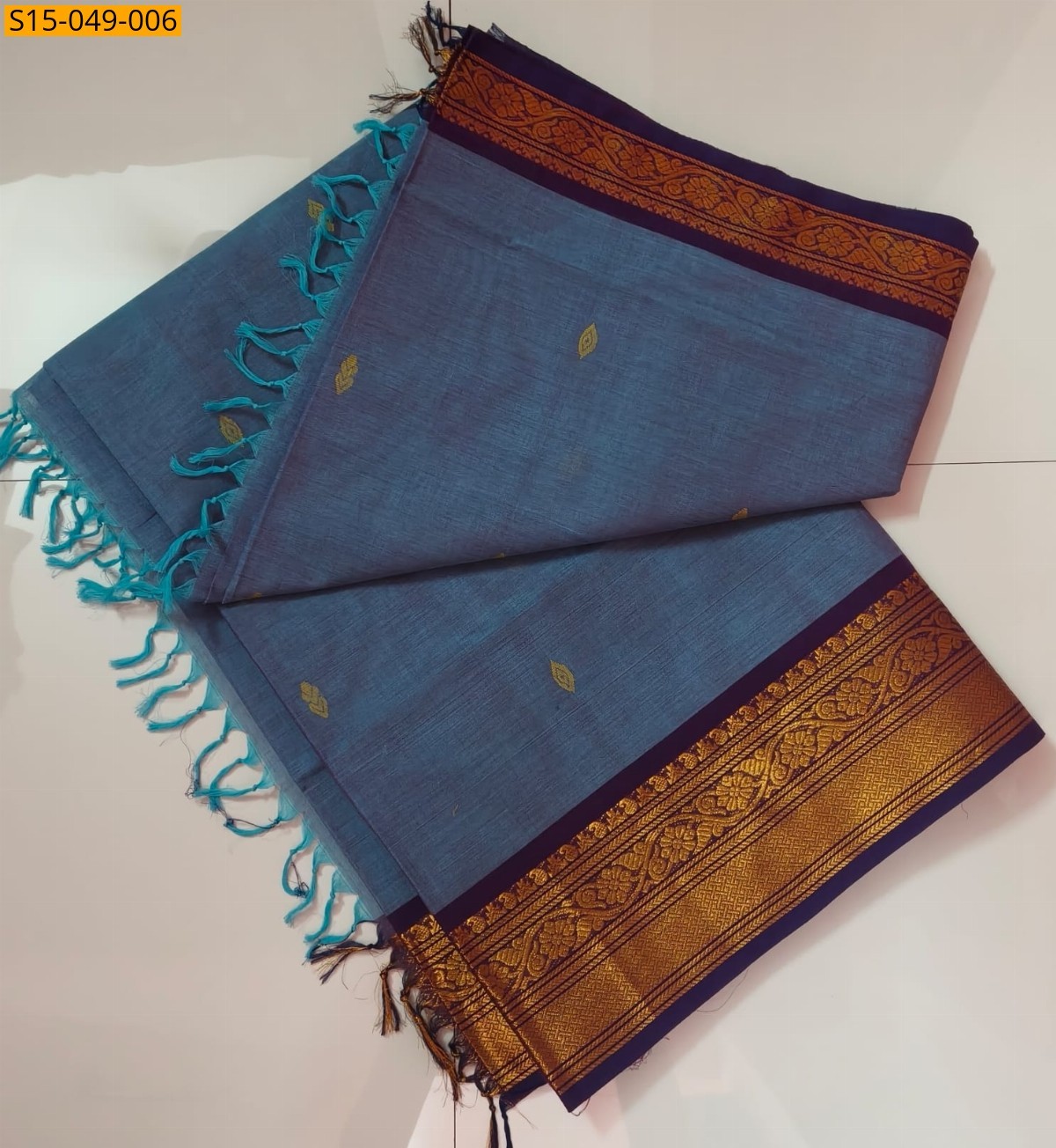 Blue Kanchi Cotton Sarees