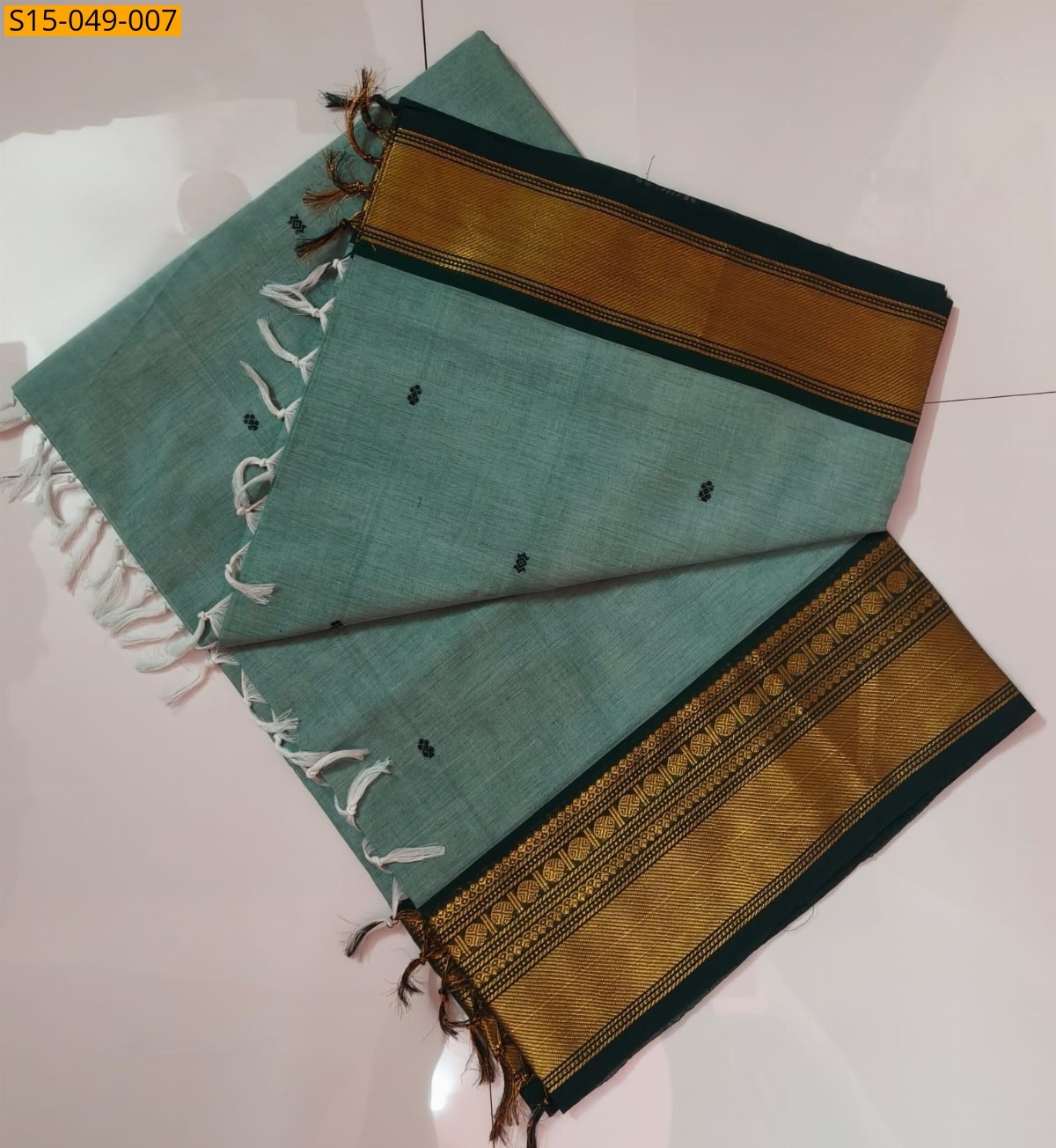 Green Kanchi Cotton Sarees