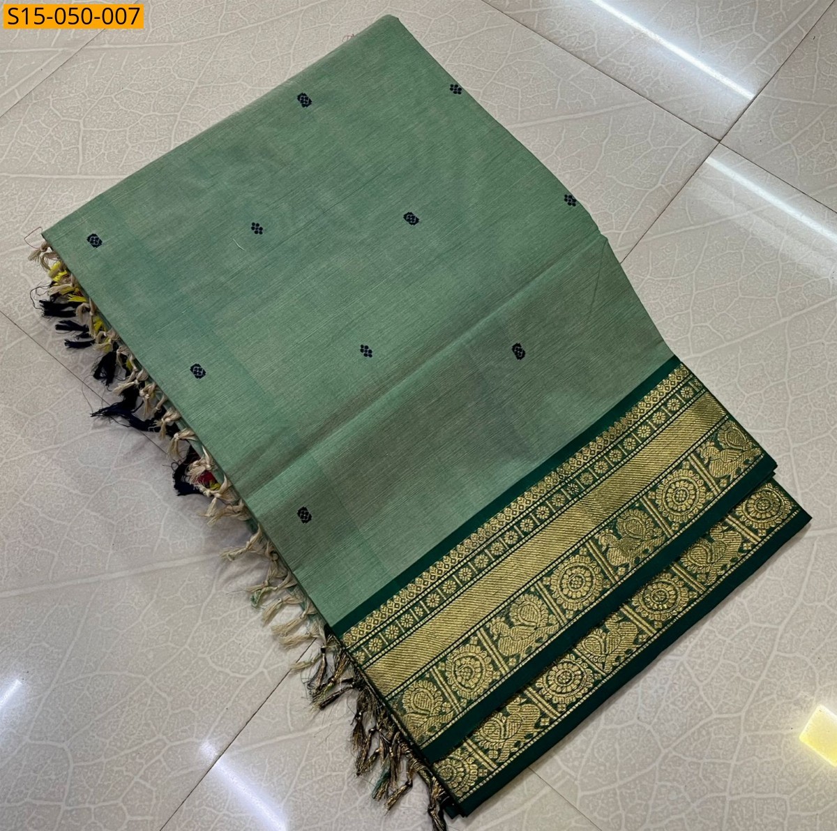 Green Kanchi Cotton Sarees