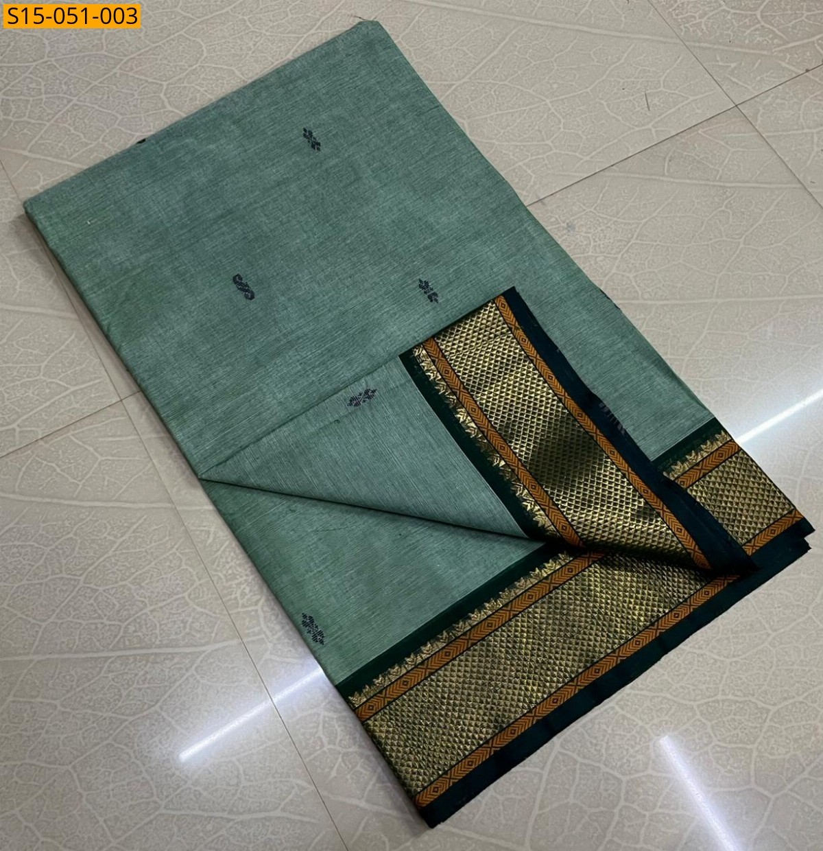 Green Kanchi Cotton Sarees