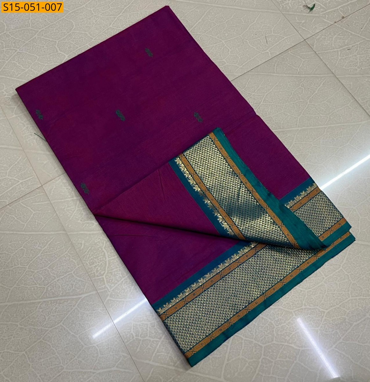 Magenta Kanchi Cotton Sarees