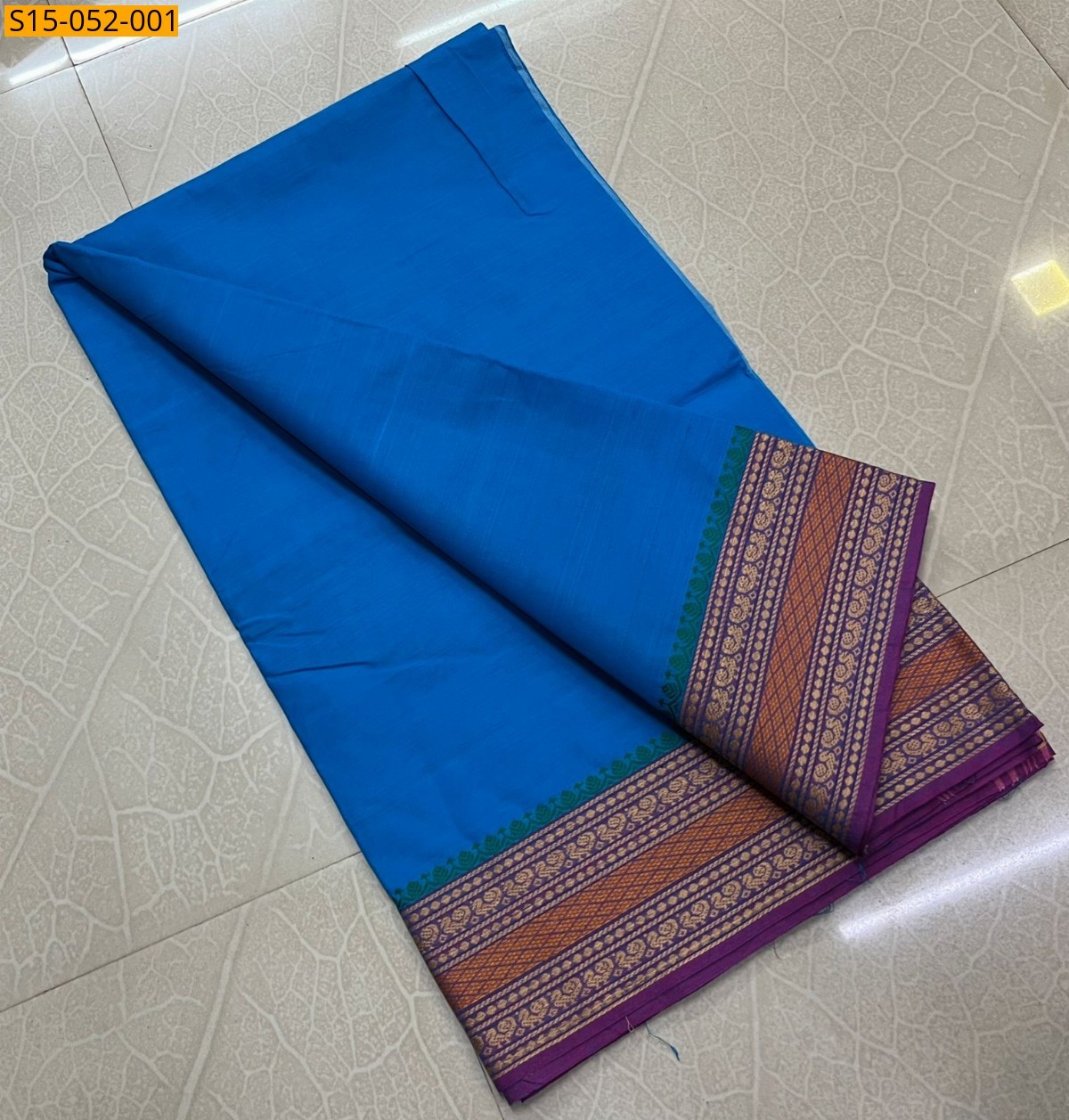 Blue Chettinad Cotton Sarees