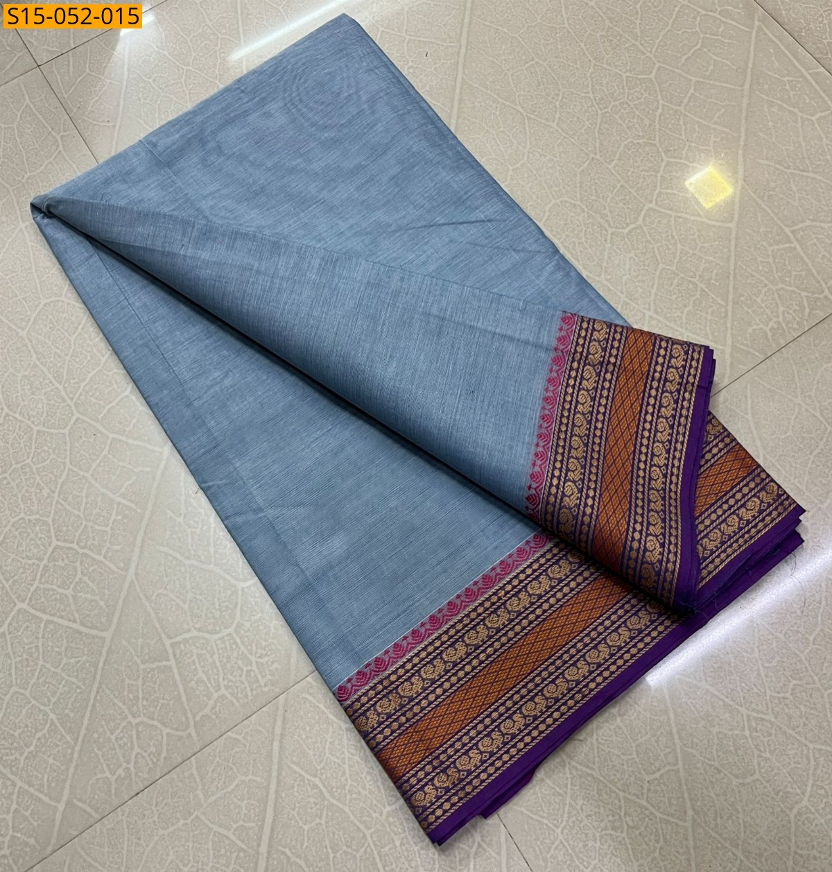 Blue Chettinad Cotton Sarees