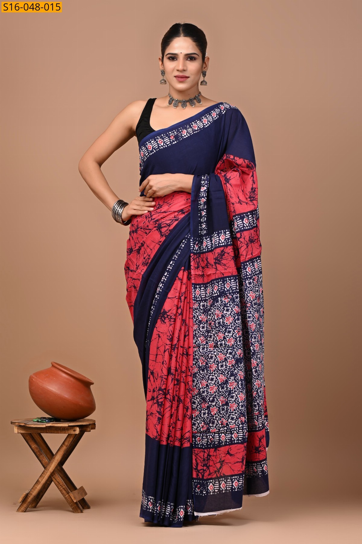 Pink Mulmul Cotton Sarees