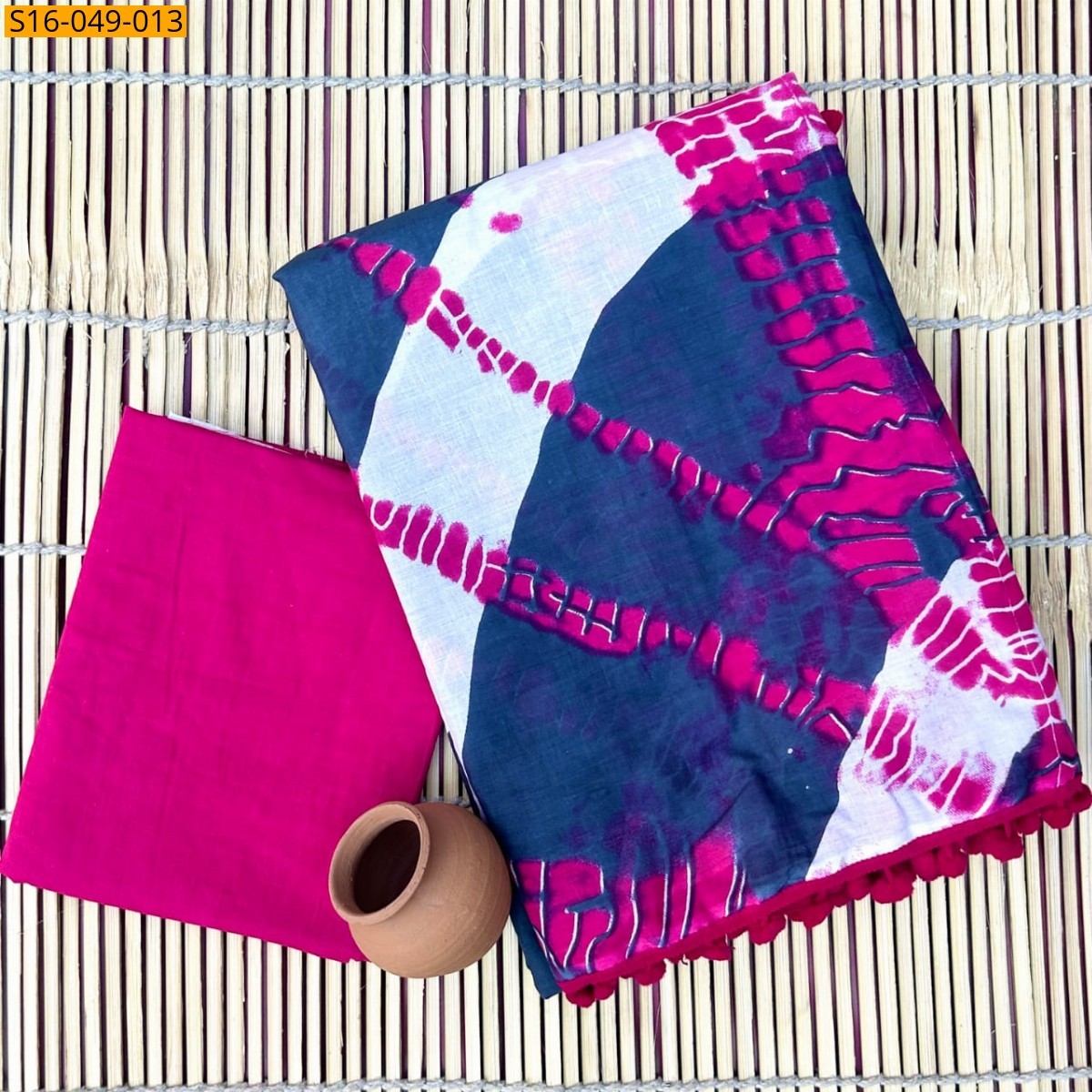 Blue Mulmul Cotton Sarees